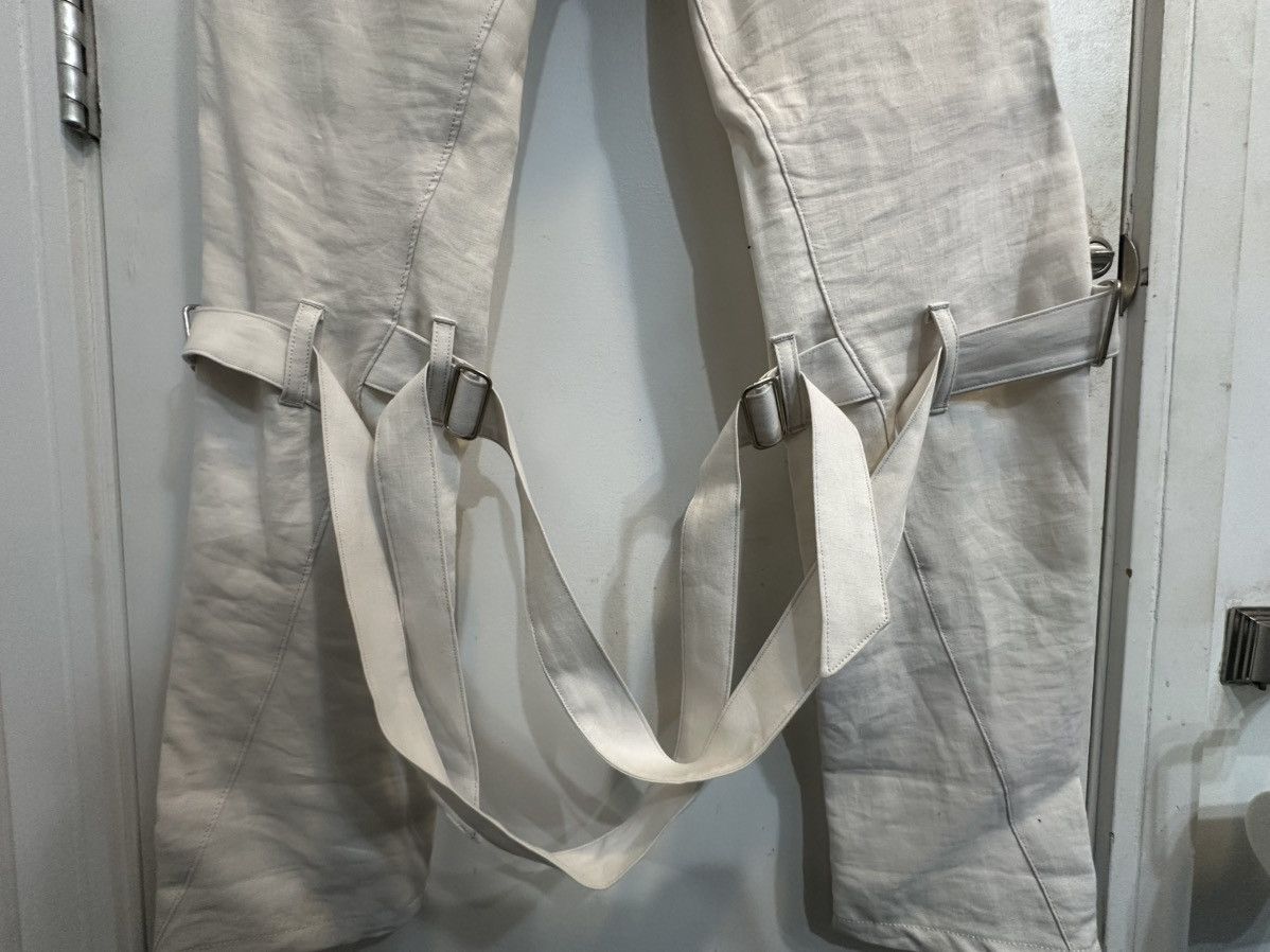 Sulvam Sulvam Linen Belted Bondage Pants Size US 28 / EU 44 - 3 Thumbnail
