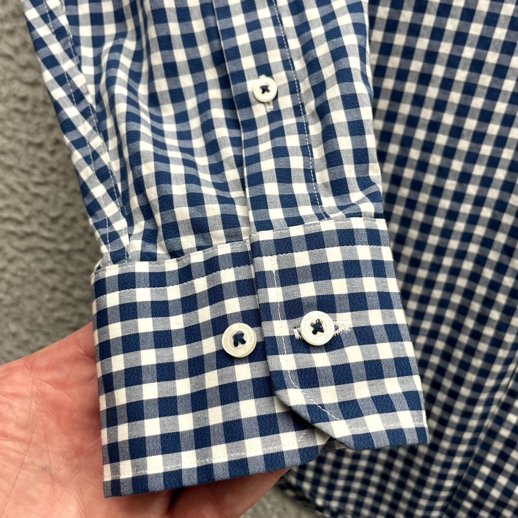 Southern Tide Southern Tide Shirt Mens Small Classic Fit Blue White Gingham Check Plaid Preppy Button-Up Size US S / EU 44-46 / 1 - 4 Thumbnail
