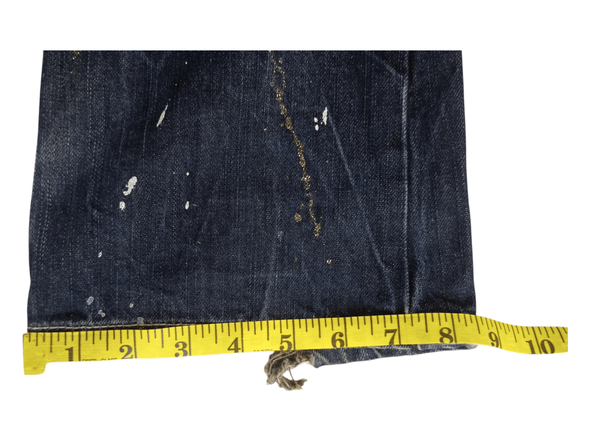 Japanese Brand Lagust Paint Splatter Mud Wash Distressed Flare Jeans Size US 30 / EU 46 - 24 Thumbnail