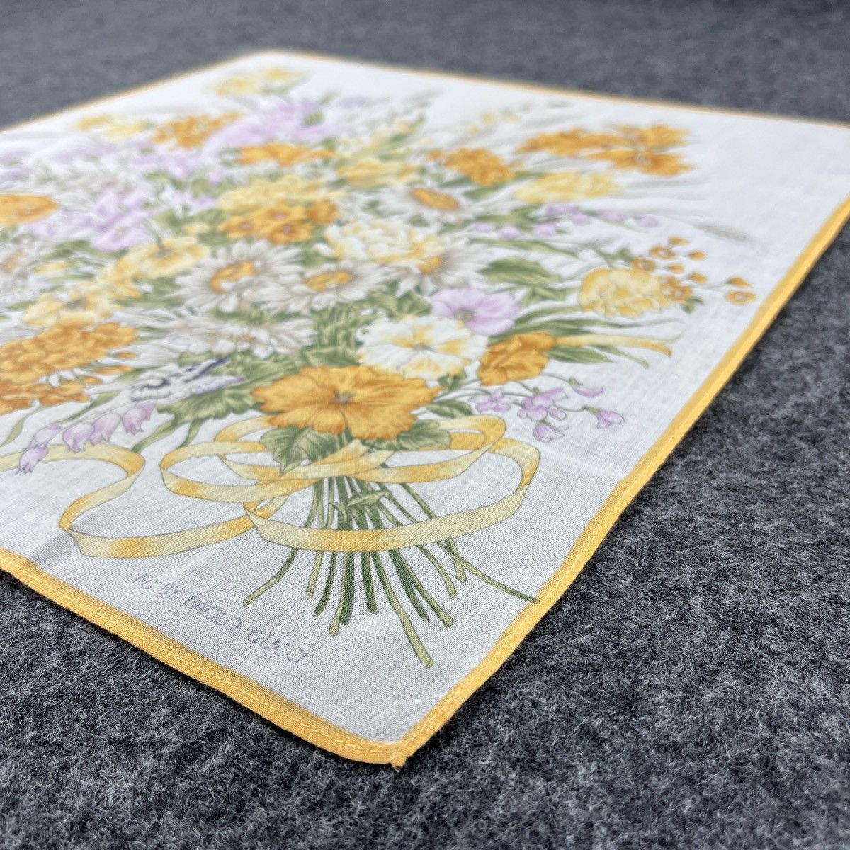 Paolo Gucci × Vintage Paolo Gucci Handkerchief / Bandana / Neckerchief B335 Size ONE SIZE - 5 Thumbnail