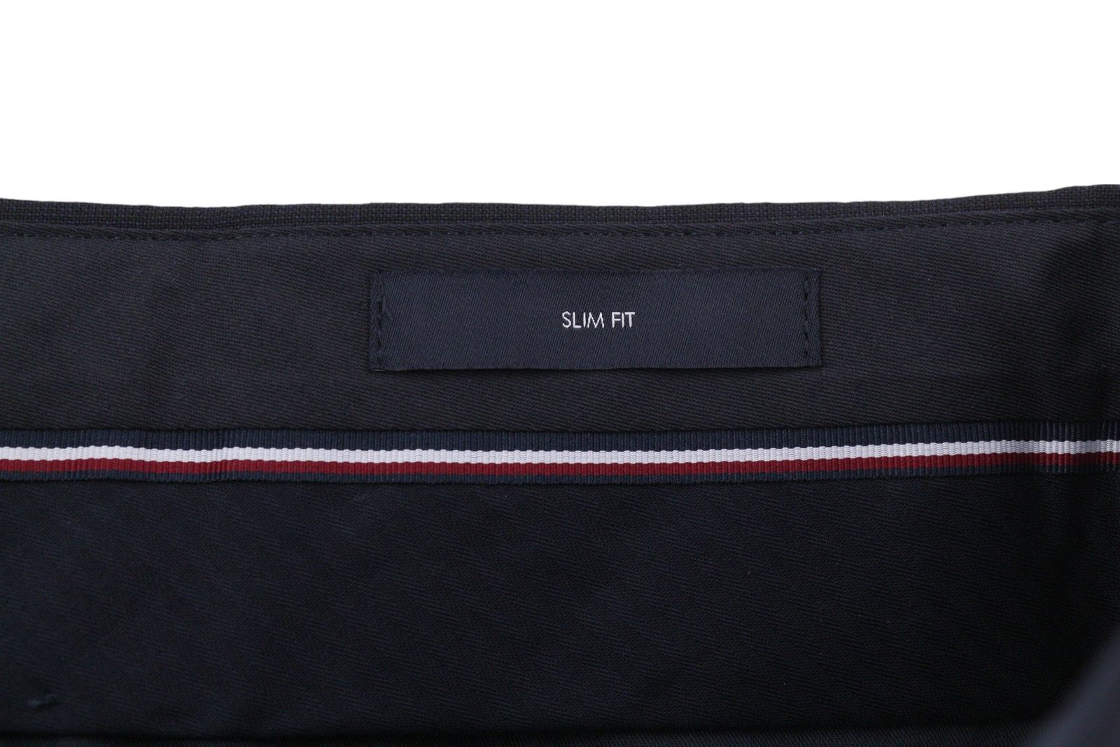 Tommy Hilfiger 48 Dark Blue THFlex Wool Blend Slim Fit Flat Trousers 85317 Size US 32 / EU 48 - 7 Thumbnail