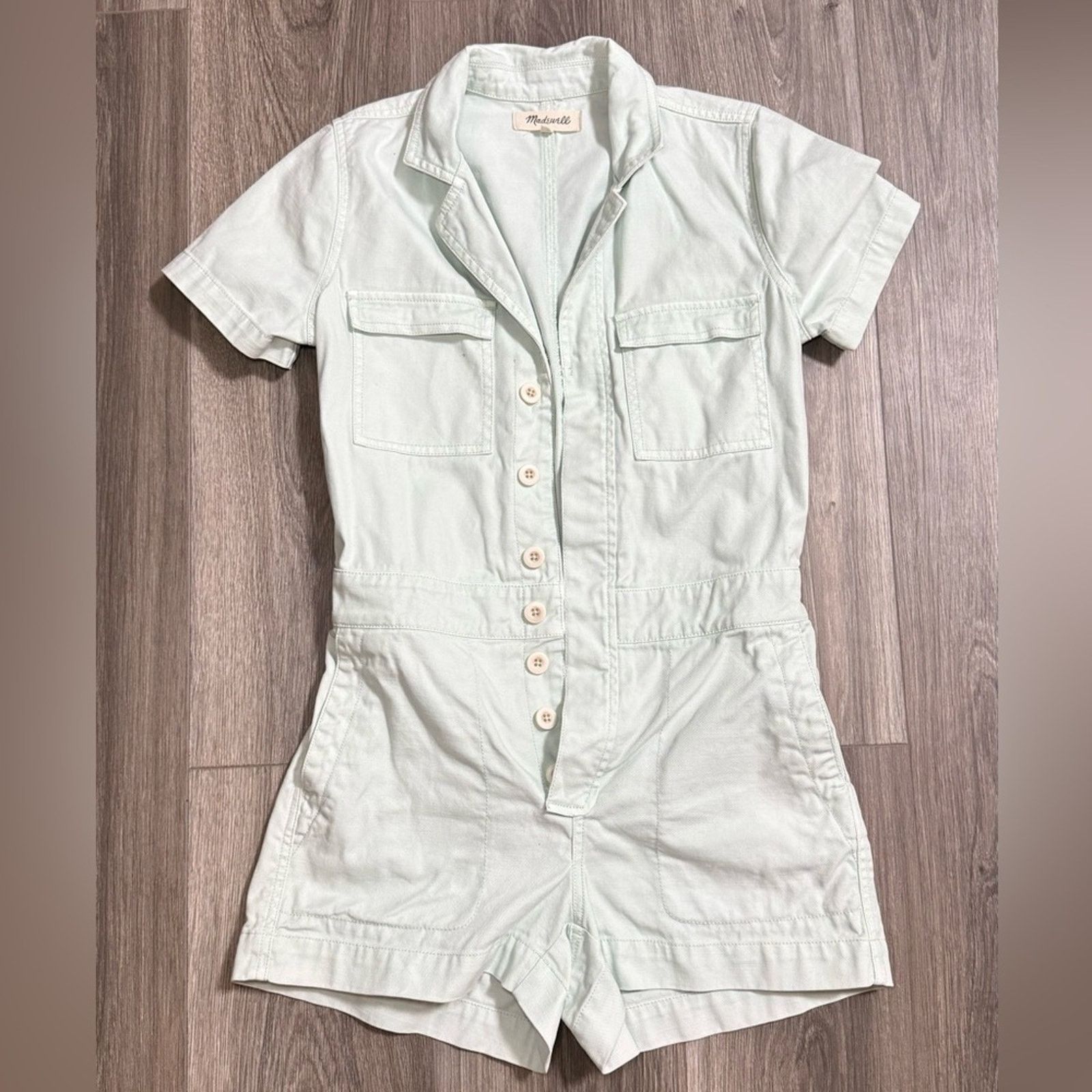 Madewell Madewell Coverall Utility Romper Sea Haze Size XSP Gorpcore Size 28" / US 6 / IT 42 - 1 Thumbnail
