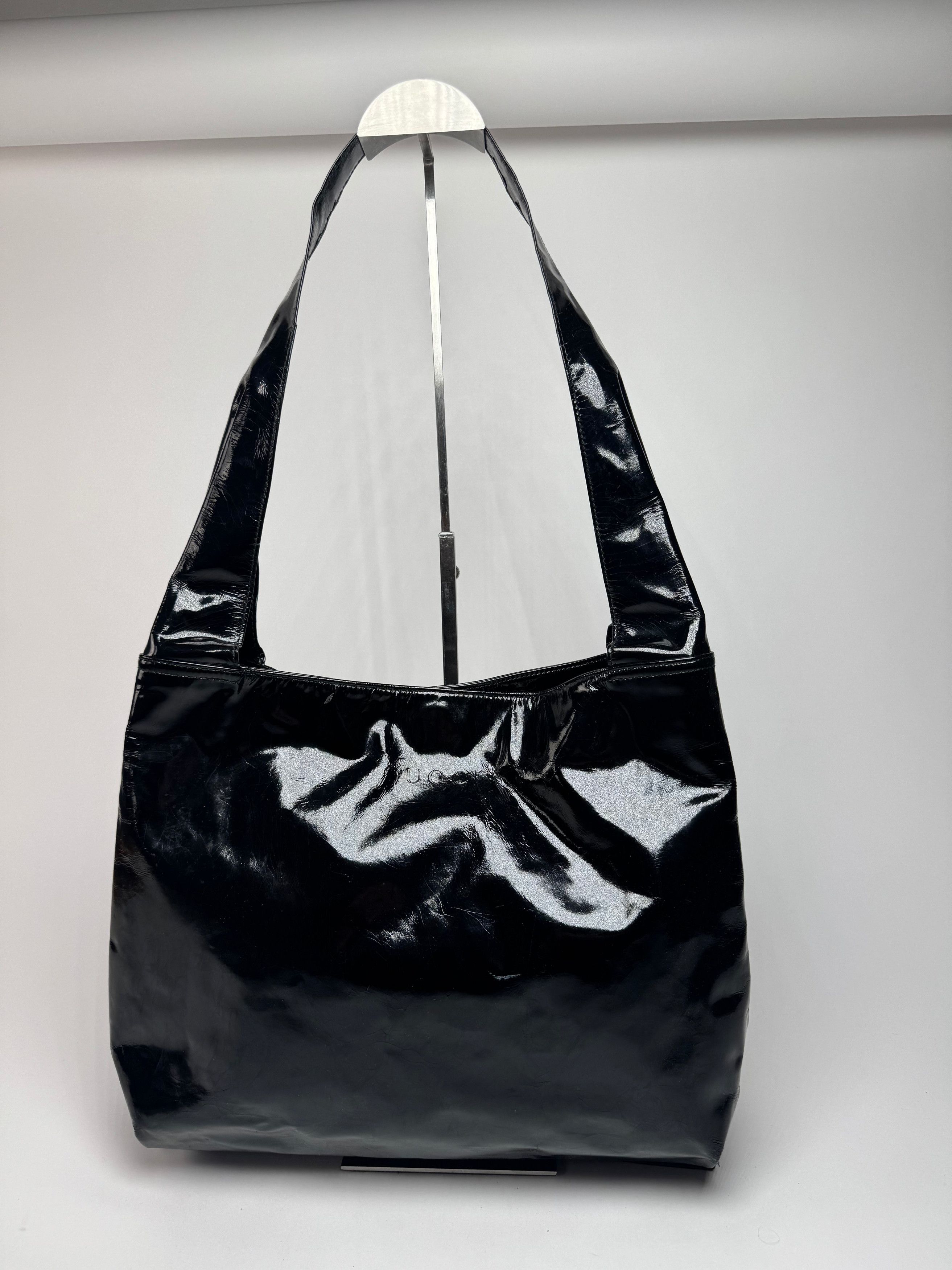 Gucci Vintage Tom Ford Patent Leather Shoulder Bag Black Size ONE SIZE - 1 Thumbnail
