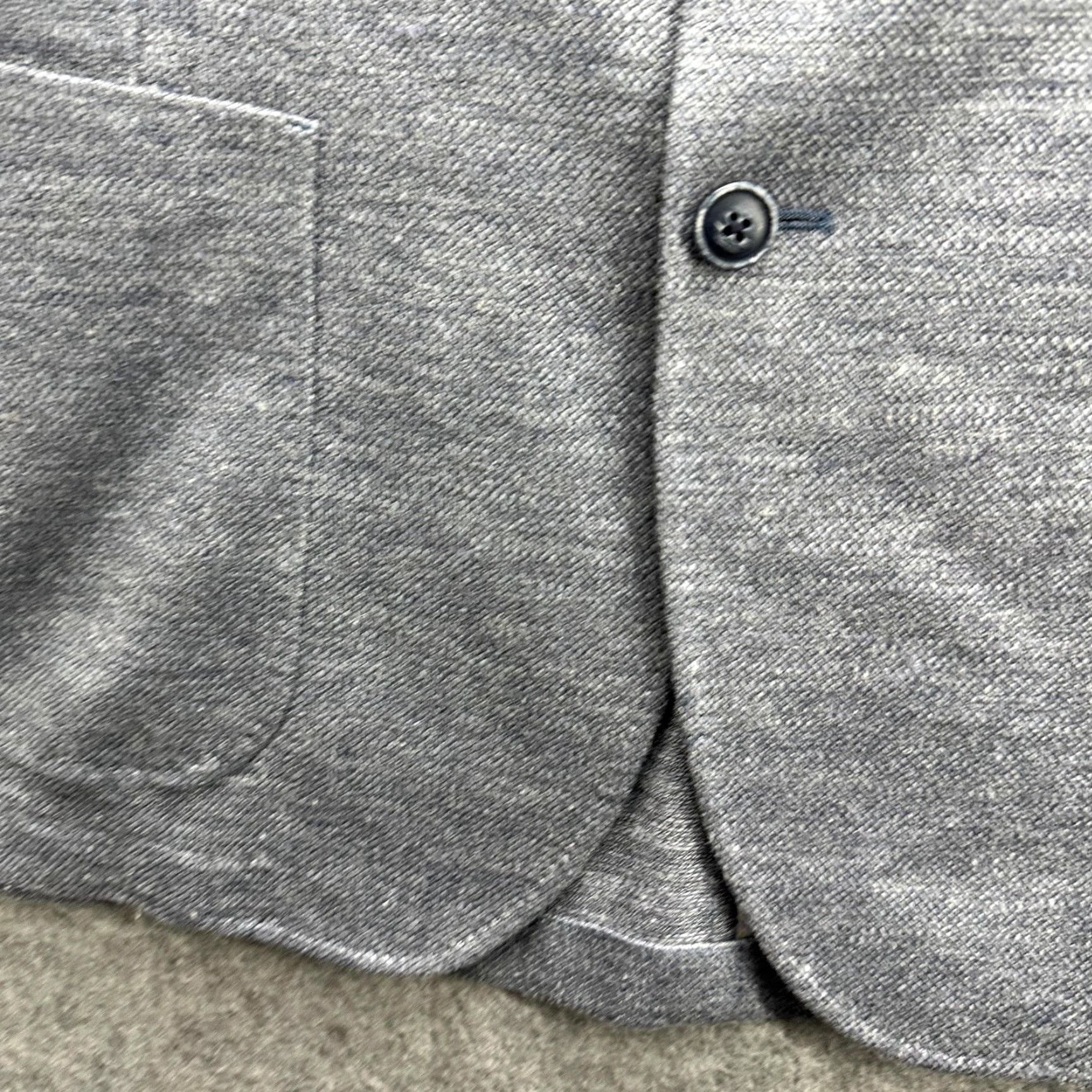 Vintage VINTAGE Flynt Blazer Mens 42 Long Gray Linen Nylon Unstructured Sport Coat Jacket Pockets Size 42R - 6 Thumbnail