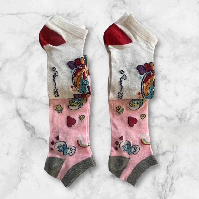 Other The Smurfs Novelty Cartoon Ankle Socks Size ONE SIZE - 3 Thumbnail