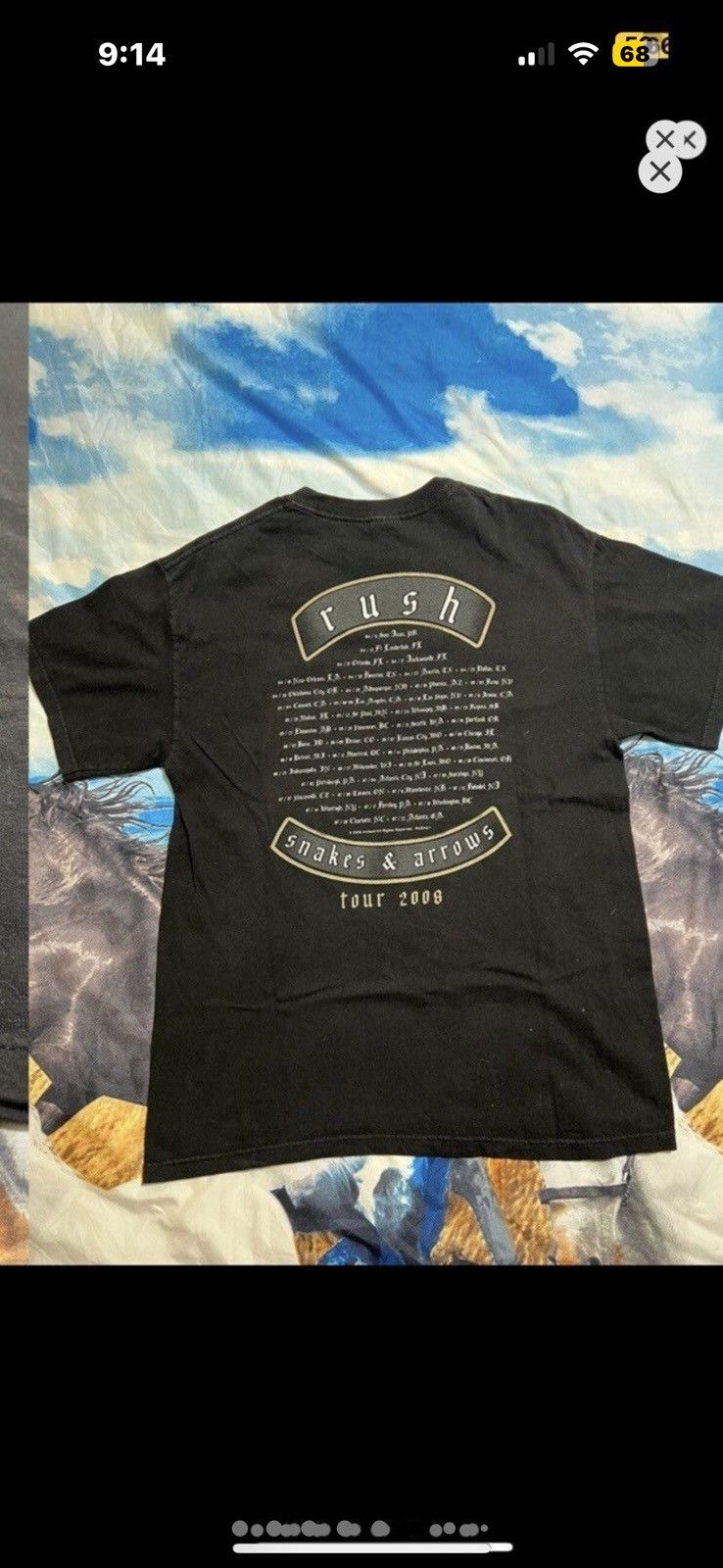Vintage ***FINAL DROP***RARE 2008 RUSH “SNAKES & ARROWS” TOURSHIRT M Size US M / EU 48-50 / 2 - 6 Thumbnail