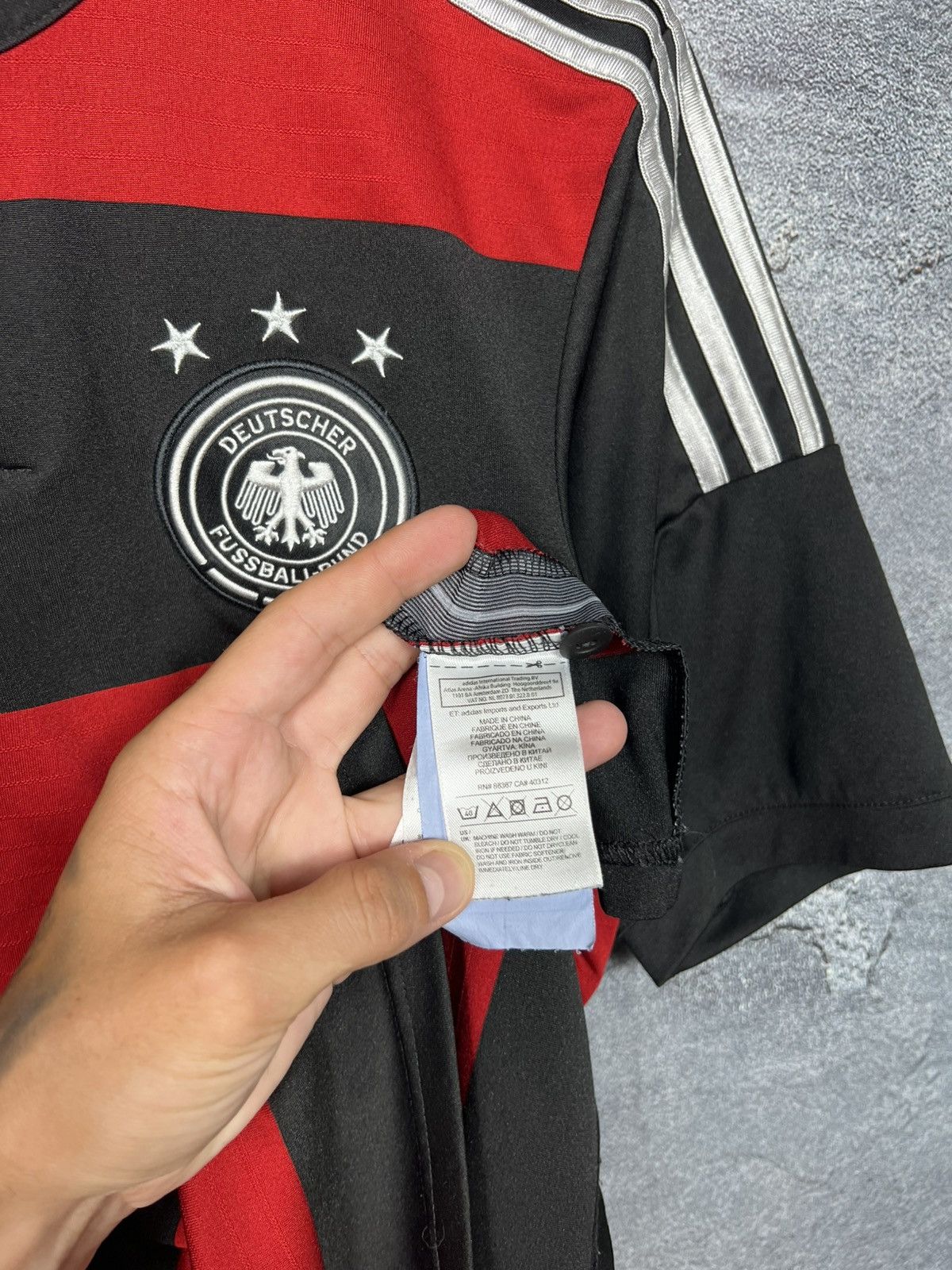 Adidas Germany 2014/15 Away Soccer Jersey Deutschland Kit T-shirt Size US M / EU 48-50 / 2 - 6 Thumbnail