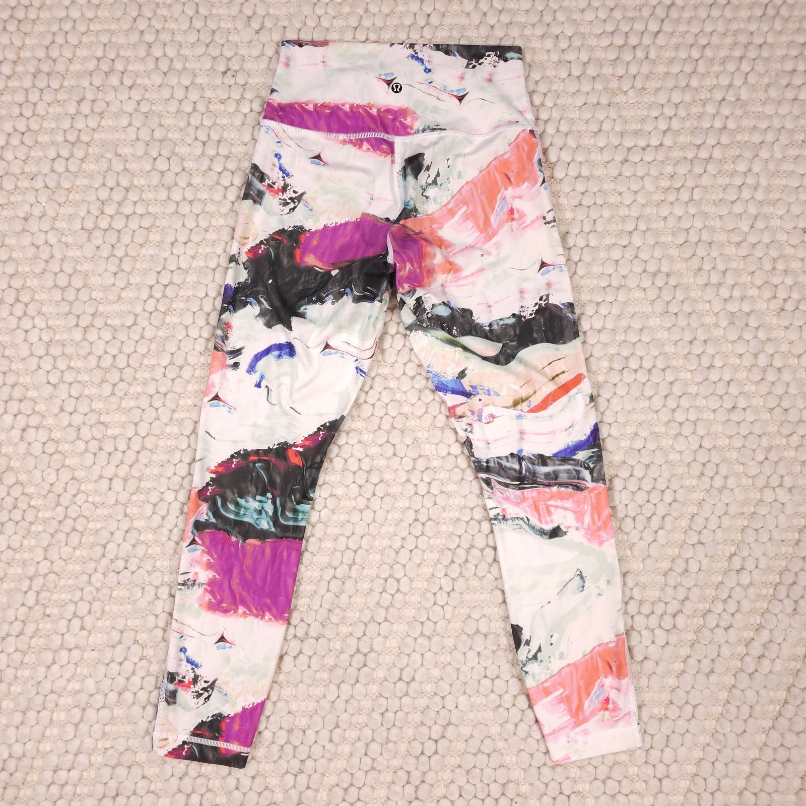 Lululemon Lululemon High Times Leggings Pigment Wave Multi White Size 28" / US 6 / IT 42 - 4 Thumbnail