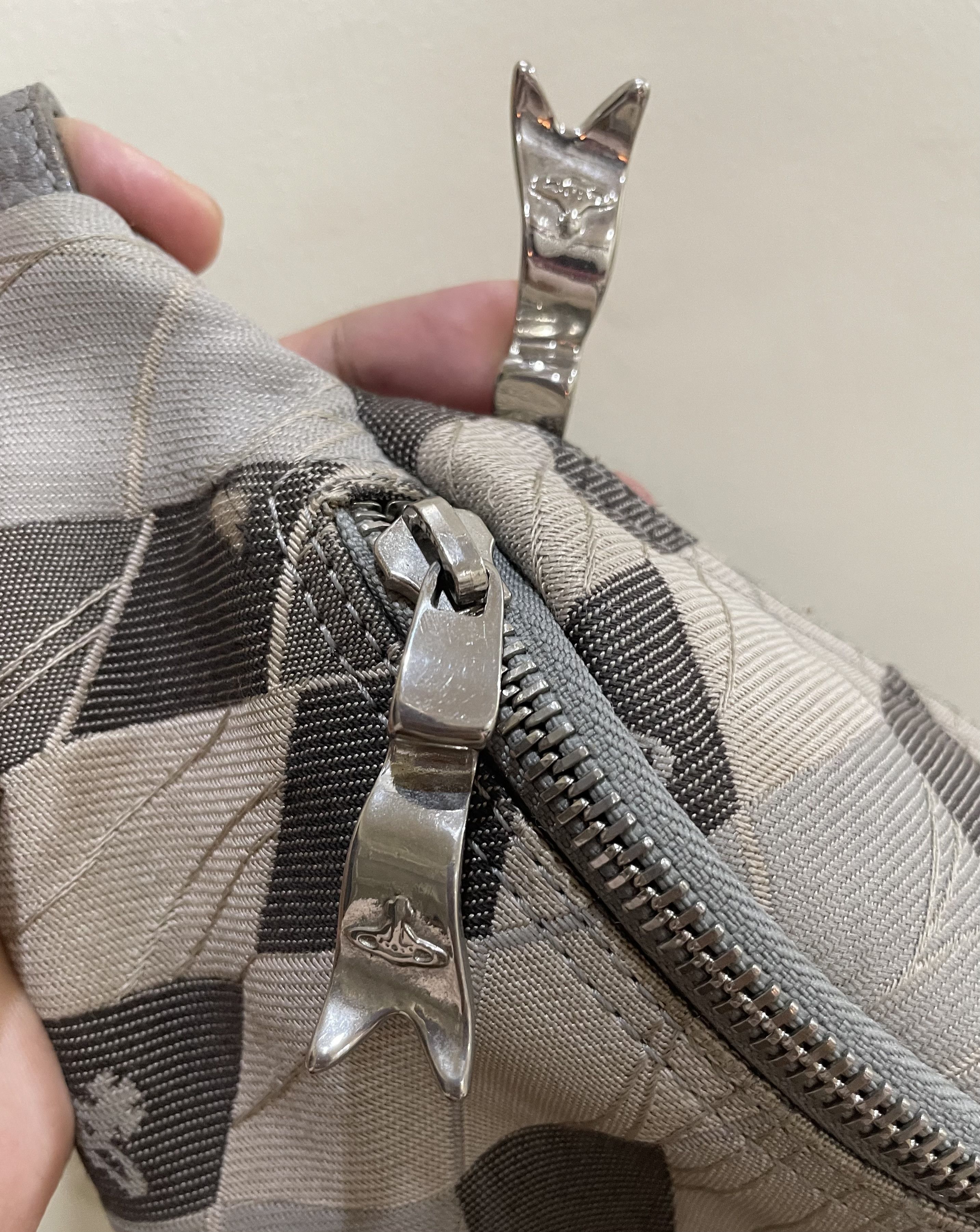 Vivienne Westwood Tartan Argyle Pattern Orb Belt Bag - Gray Size ONE SIZE - 9 Thumbnail