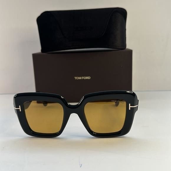 Tom Ford 💯- New Authentic Tom Ford Esme FT1157 01E Black Yellow Size ONE SIZE - 12 Thumbnail