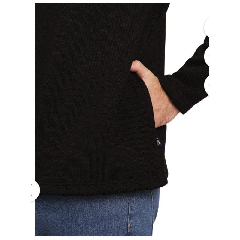 Chaps Chaps Men's Quarter Zip Fleece Sweater Size LARGE BLACK Size US L / EU 52-54 / 3 - 6 Thumbnail