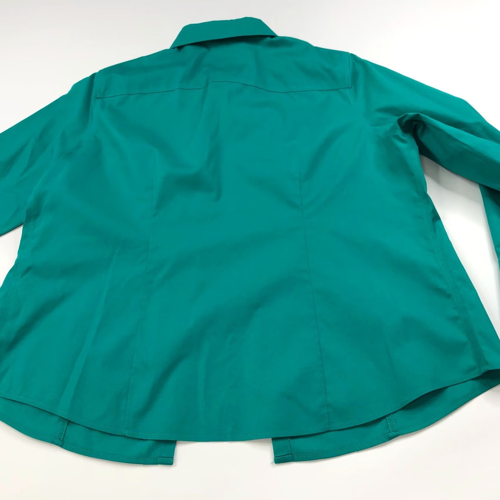 Vintage Chico's Shirt Green 3 No Iron 100% Cotton Long Sleeve Button-Up, MINT, Womens, Regular, Size 3 Size XS / US 0-2 / IT 36-38 - 5 Thumbnail