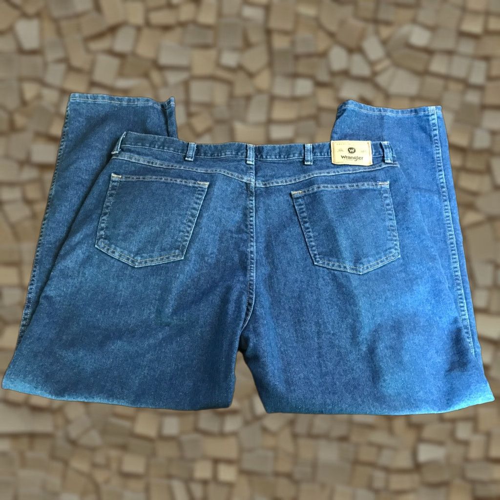 Wrangler Wrangler Jeans, Men's 42x29, Blue Denim, Pockets, Straight Leg, Regular Fit, 42x29, Jeans, Men Size US 42 / EU 58 - 1 Thumbnail