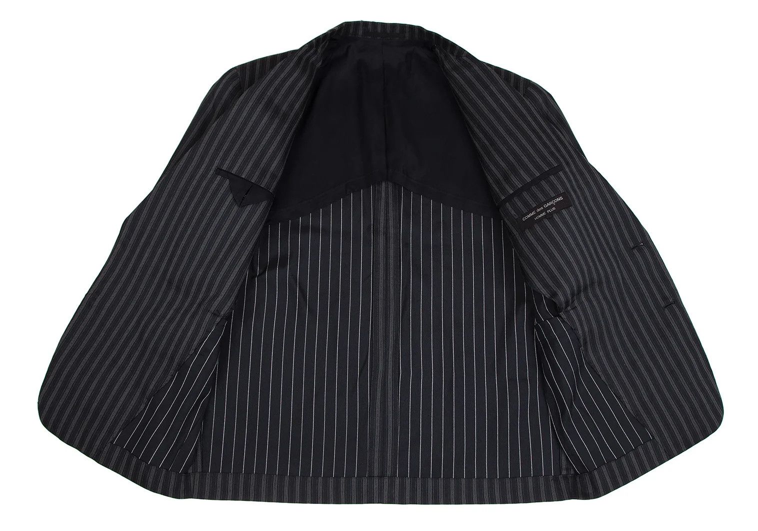 Comme des Garcons Homme Plus Polyester Stitch Stripe Jacket in Navy, Size M Size US M / EU 48-50 / 2 - 12 Thumbnail