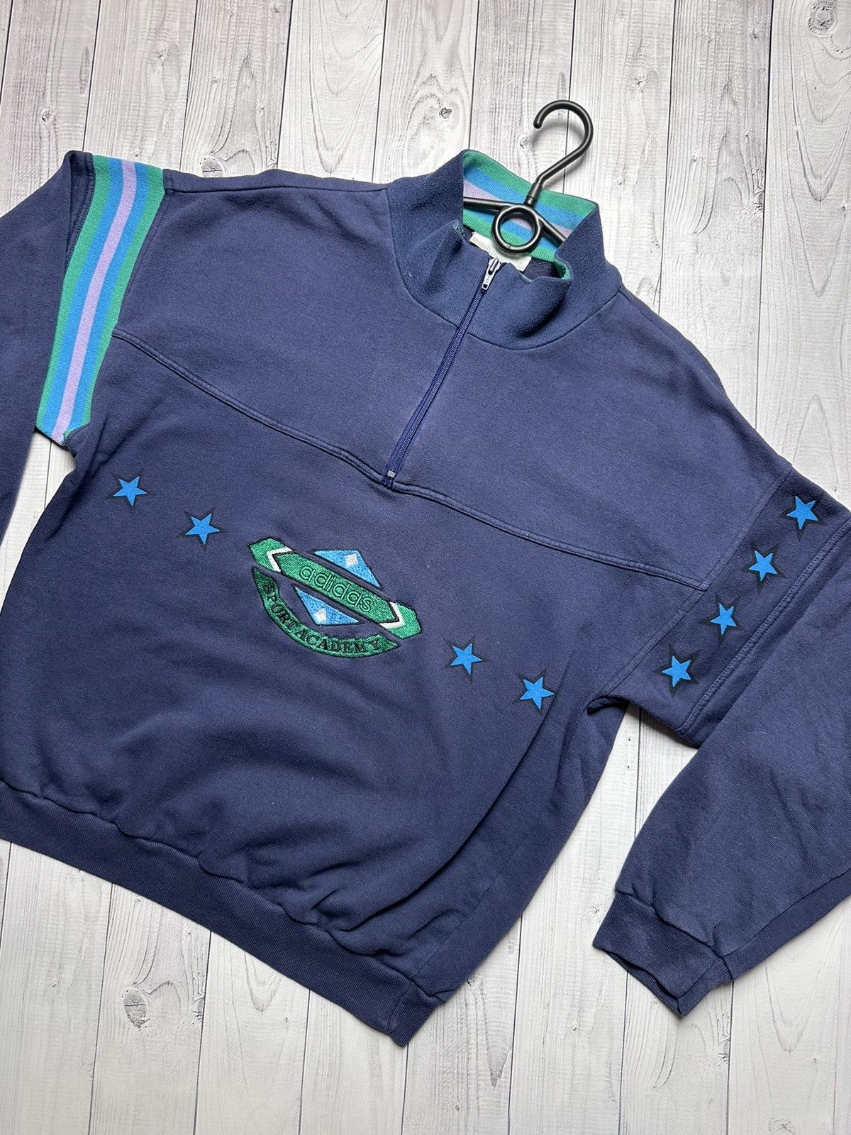 Vintage Vintage adidas track suit sport academy size S logo rare Size US S / EU 44-46 / 1 - 3 Thumbnail
