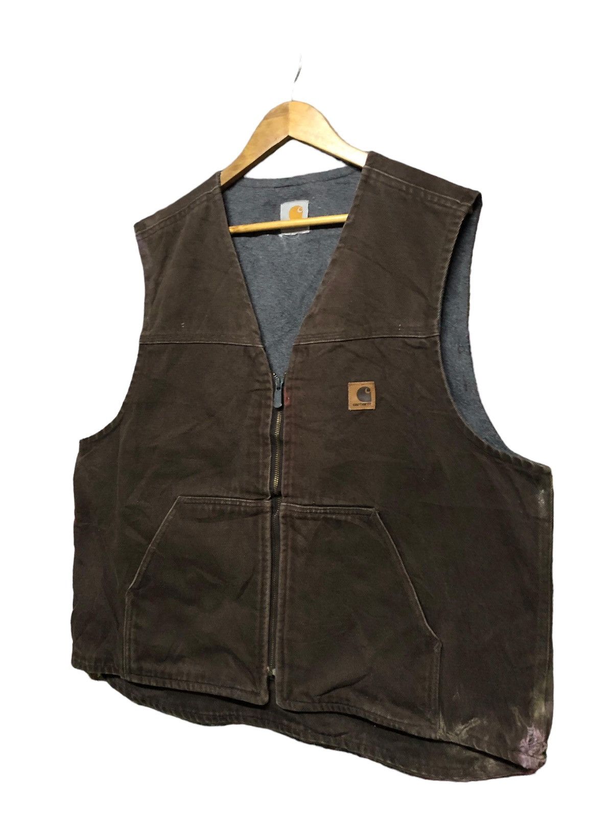 Carhartt Vtg🔥Carhartt Brown Duck Canvas Vest Jacket Size US M / EU 48-50 / 2 - 4 Thumbnail
