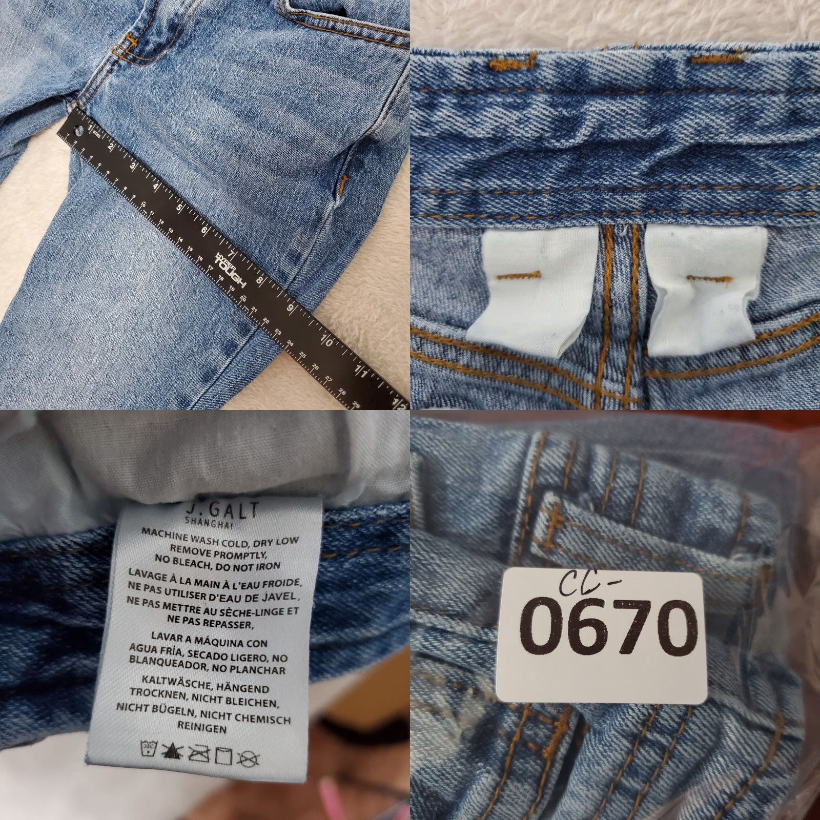 Vintage VINTAGE John Galt x Yellow Rat Bastard Jeans Women S 28x29 Blue Low Rise Ankle Slit Y2K 90s Grunge Retro Womens Size 28" / US 6 / IT 42 - 9 Thumbnail