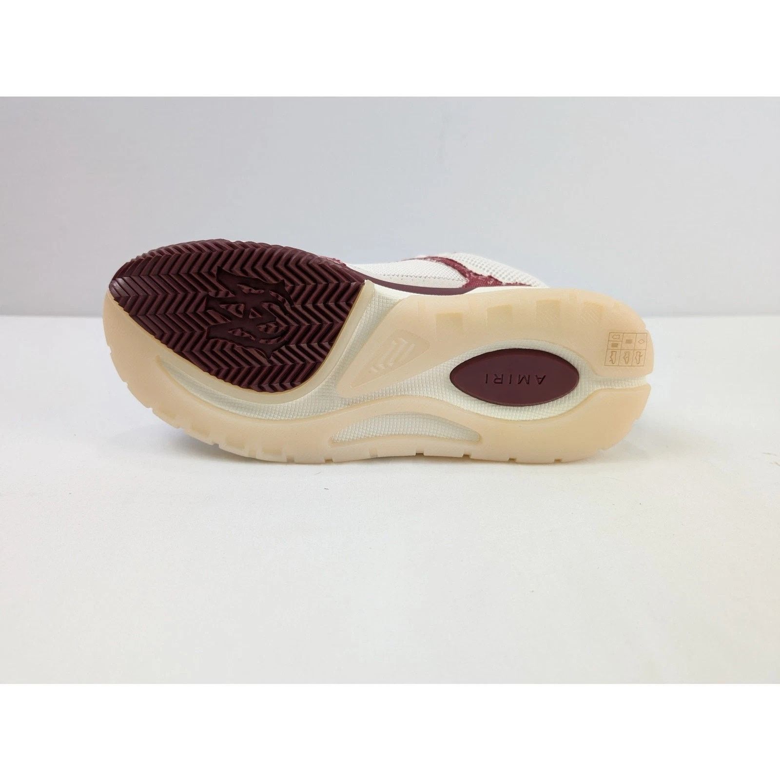 Amiri o1rshd1 Bandana Denim MA-1 Sneakers in Burgundy Size US 12 / EU 45 - 10 Thumbnail