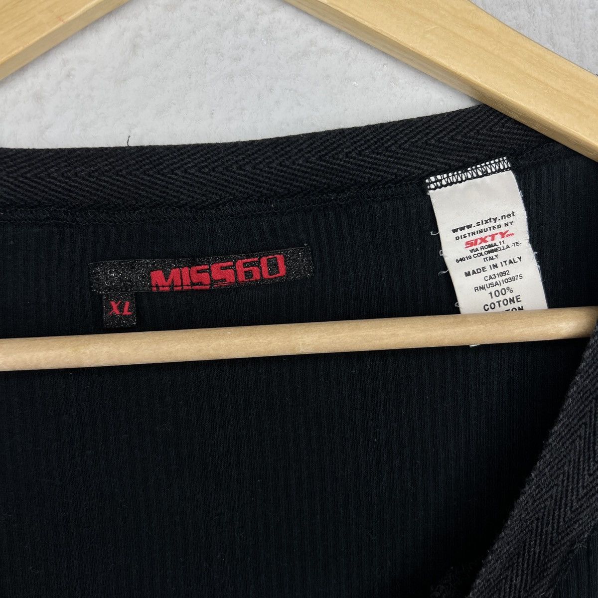 Miss Sixty Miss Sixty Vintage Longsleeve Blouse Black Retro Y2K Logo Size L / US 10 / IT 46 - 5 Thumbnail