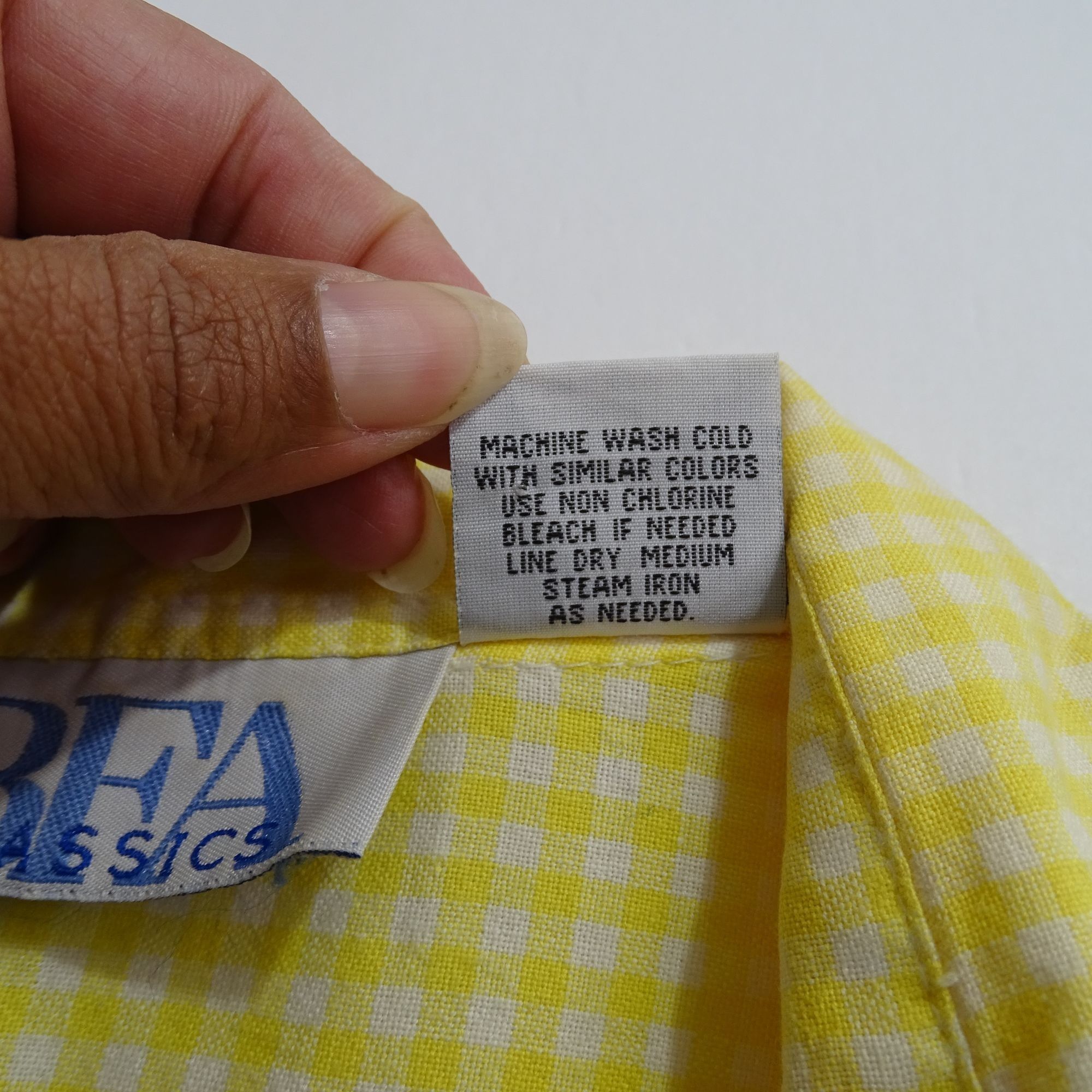 Other Vtg BFA Classics Yellow Gingham Sunflower Embroidery Button Size M / US 6-8 / IT 42-44 - 5 Thumbnail