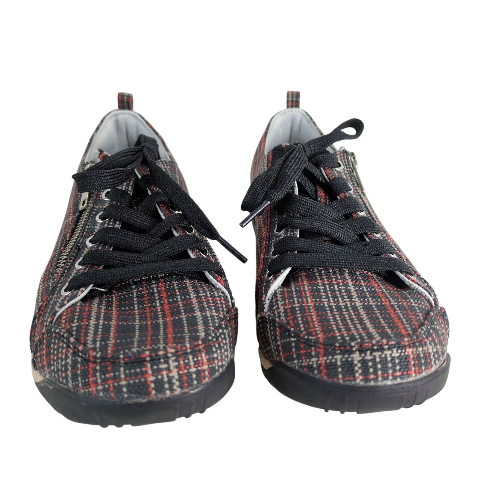 Other Therafit Plaid Comfort Sneakers Women's 8.5 Side Zip Walking Size US 8.5 / IT 38.5 - 10 Thumbnail