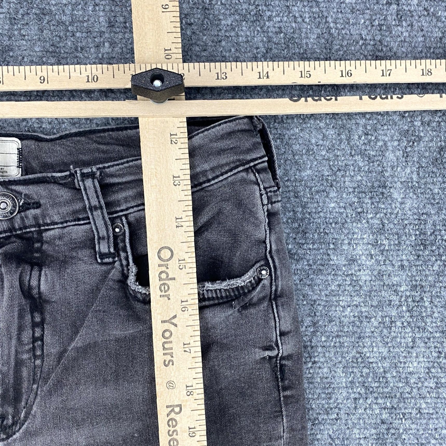 Free People Free People Jeans Womens 28 Gray Distressed Ripped Knee Skinny Stretch Denim Jeans Size 28" / US 6 / IT 42 - 5 Thumbnail