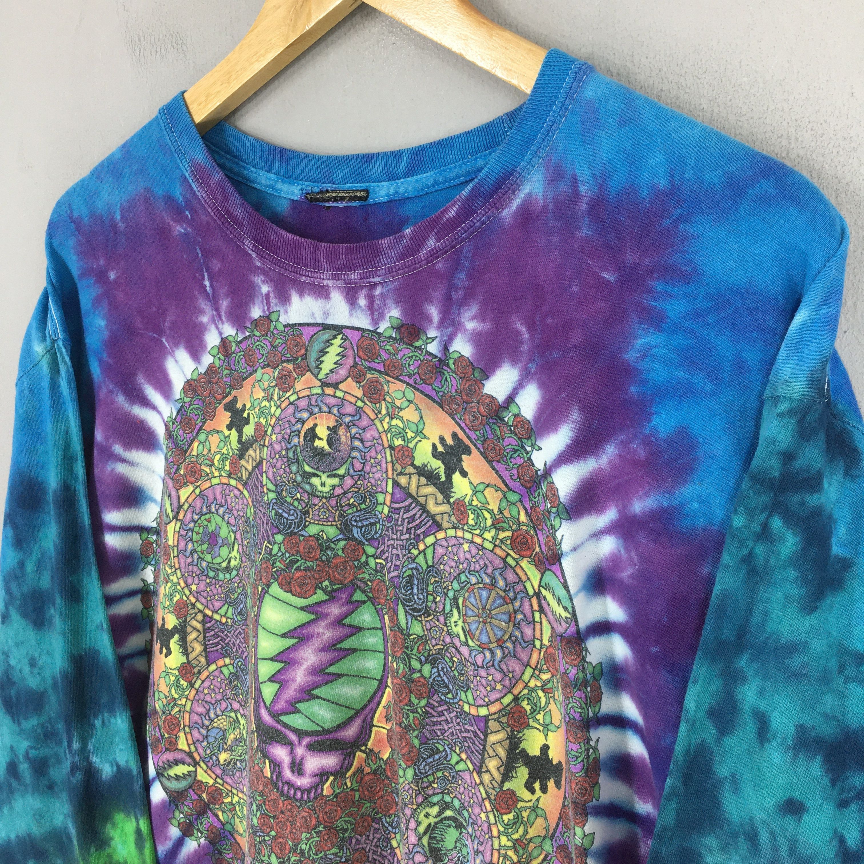 Band Tees × Grateful Dead × Vintage Vintage Y2K Grateful Dead Rock Concert Tie Dye Tshirt Large Size US L / EU 52-54 / 3 - 3 Thumbnail