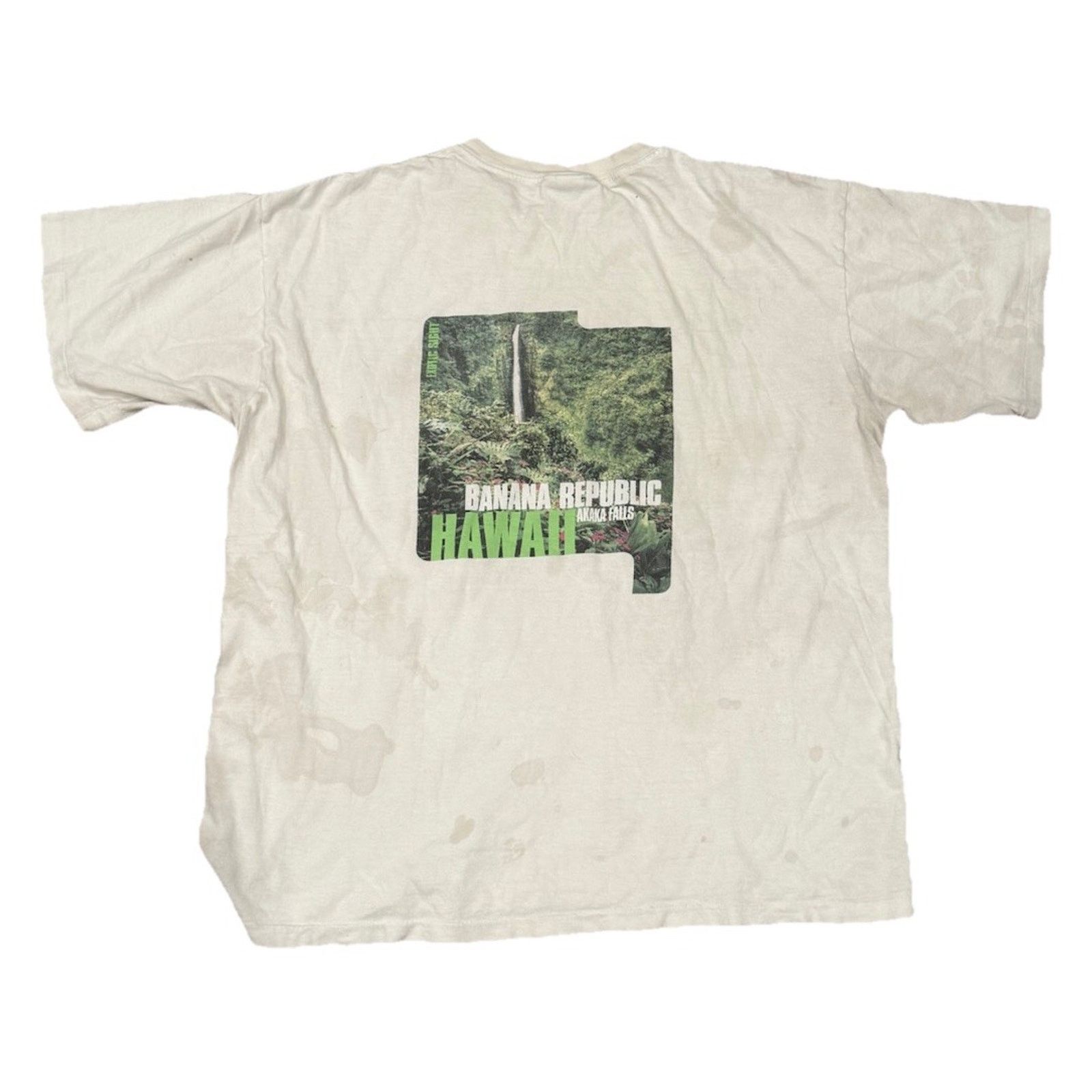 Banana Republic Vintage 90s Banana Republic Pocket Tee Hawaii Exotic Stained Size US L / EU 52-54 / 3 - 2 Thumbnail
