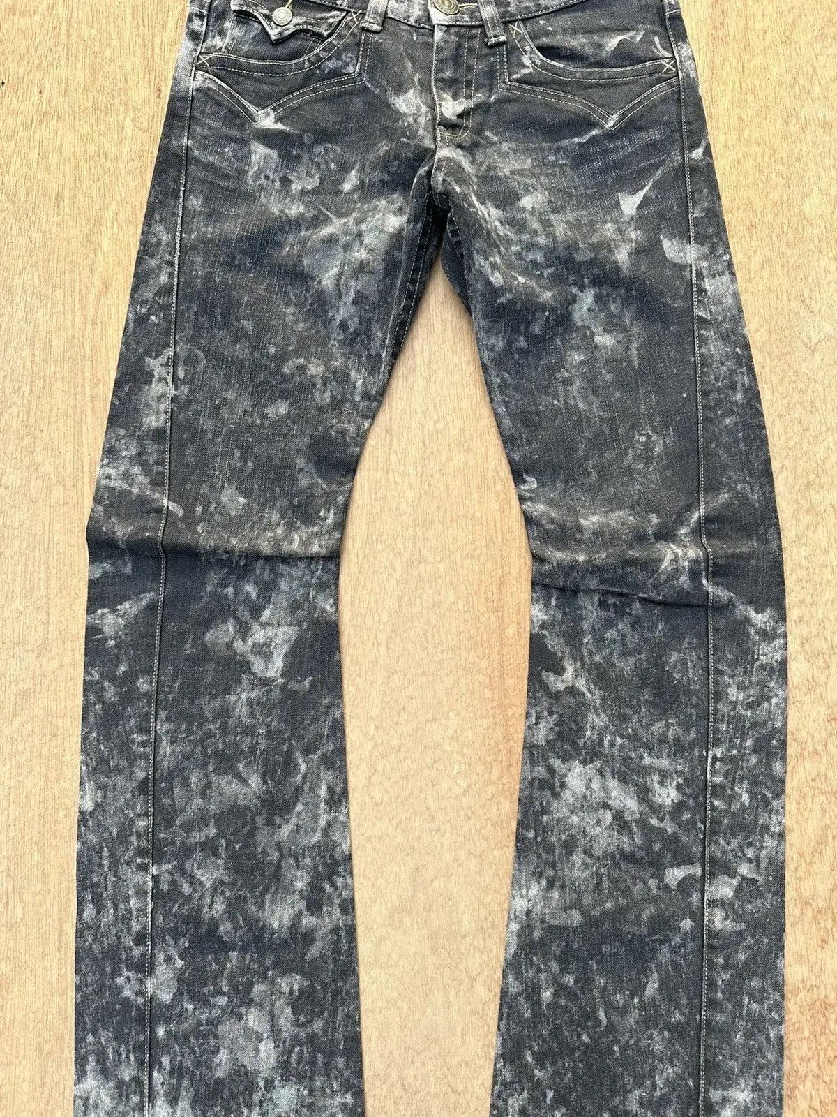 Killer Acid W31 L32 Vintage RATTLE TRAP Curve/Banana Legs Acid Wash Pant Size US 31 - 2 Thumbnail