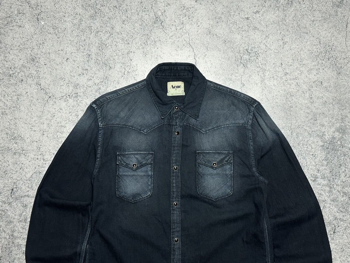 Acne Studios Acne Studios Pop Classics Western Denim Button-Up Shirt Size US M / EU 48-50 / 2 - 2 Thumbnail