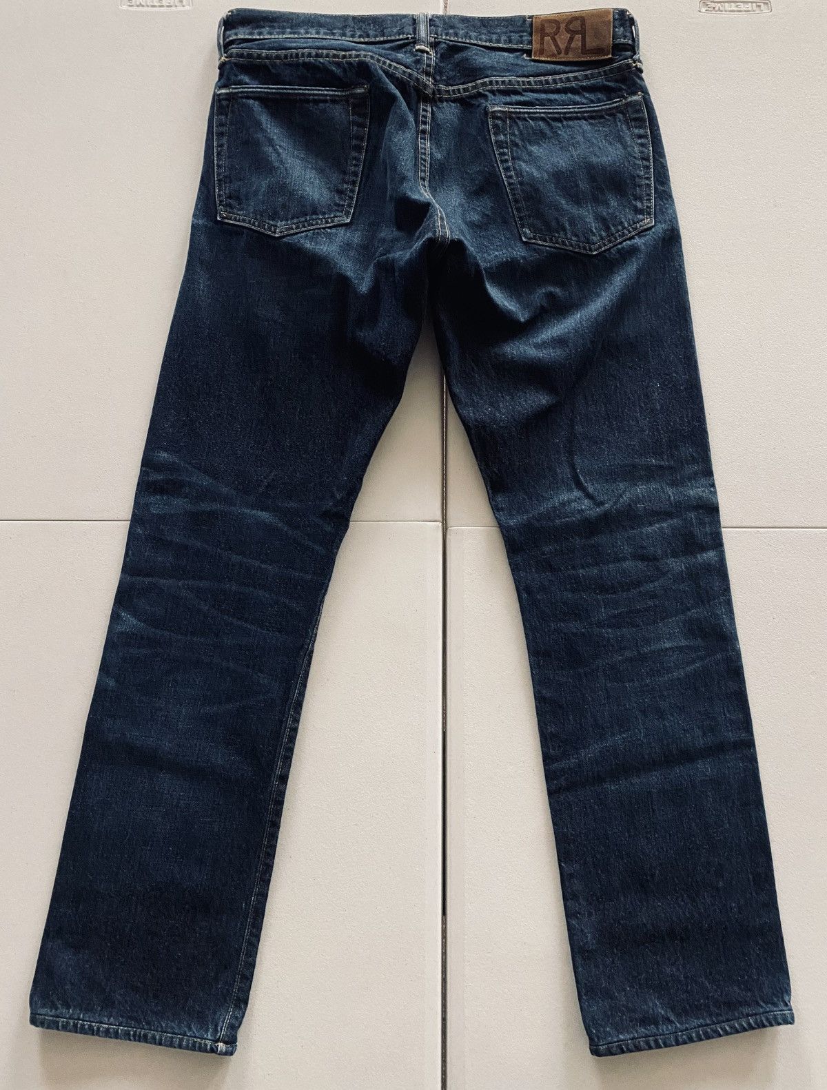 RRL Ralph Lauren RRL Slim Fit American Selvedge Still Water Wash 2 Jeans 32 Size US 32 / EU 48 - 21 Thumbnail
