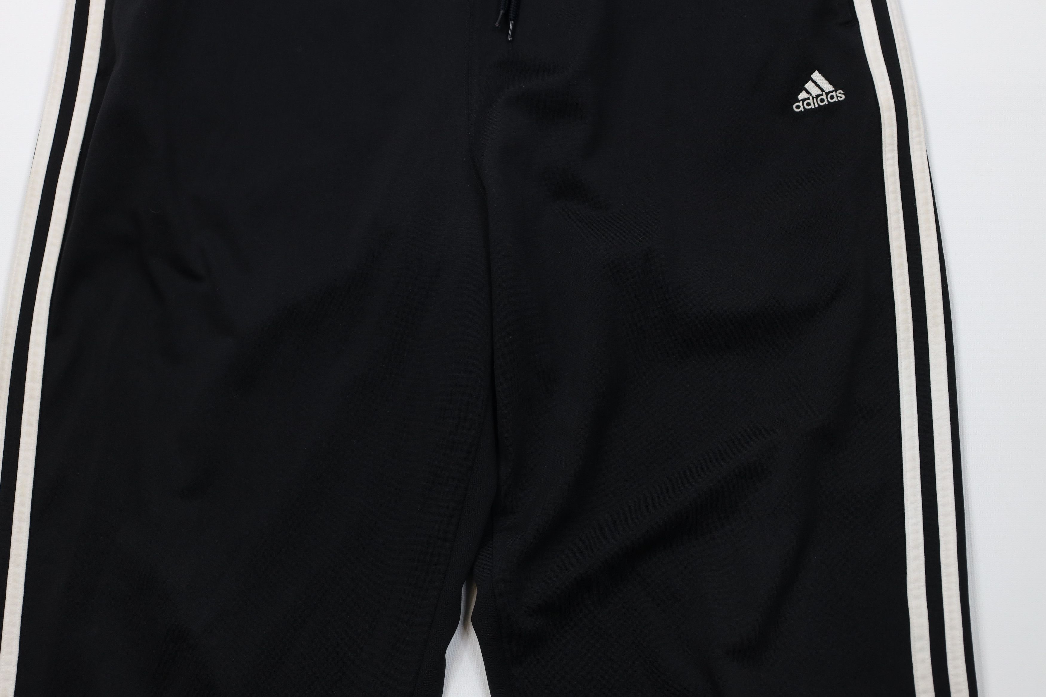 Adidas Vintage Y2K Adidas Striped Wide Leg Sweatpants Pants Black Size US 34 / EU 50 - 3 Thumbnail