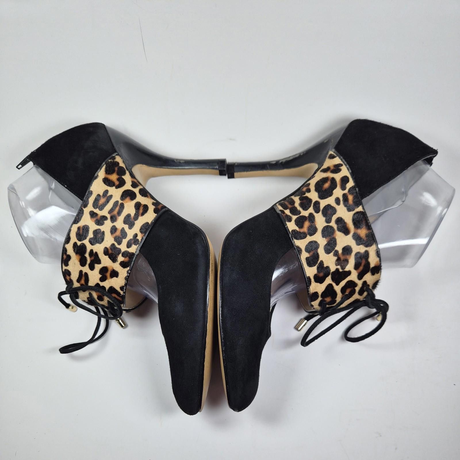 Stone Island Isola Pumps Heels Shoes 10 Leopard Isabel Black Opals Suede Size US 10 / IT 40 - 2 Thumbnail