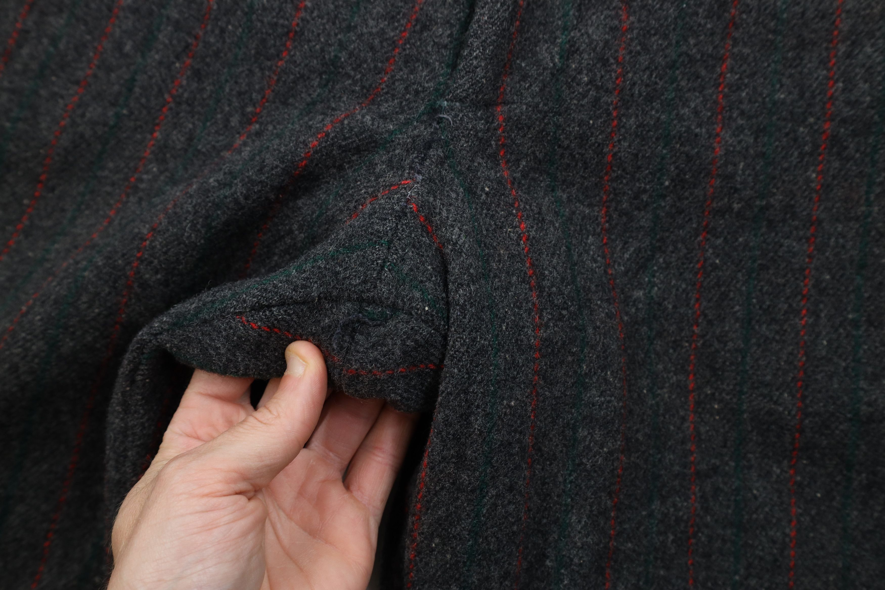 Woolrich Woolen Mills Vintage 70s Woolrich Heavy Wool Striped Wide Leg Pants USA Size US 34 / EU 50 - 6 Thumbnail