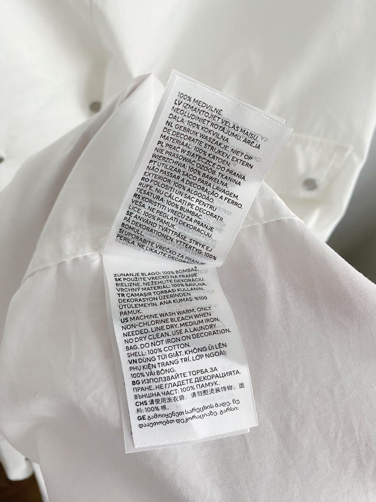 Mugler Mugler x H&M Double-breasted Poplin Shirt Size XL Size US XL / EU 56 / 4 - 16 Thumbnail