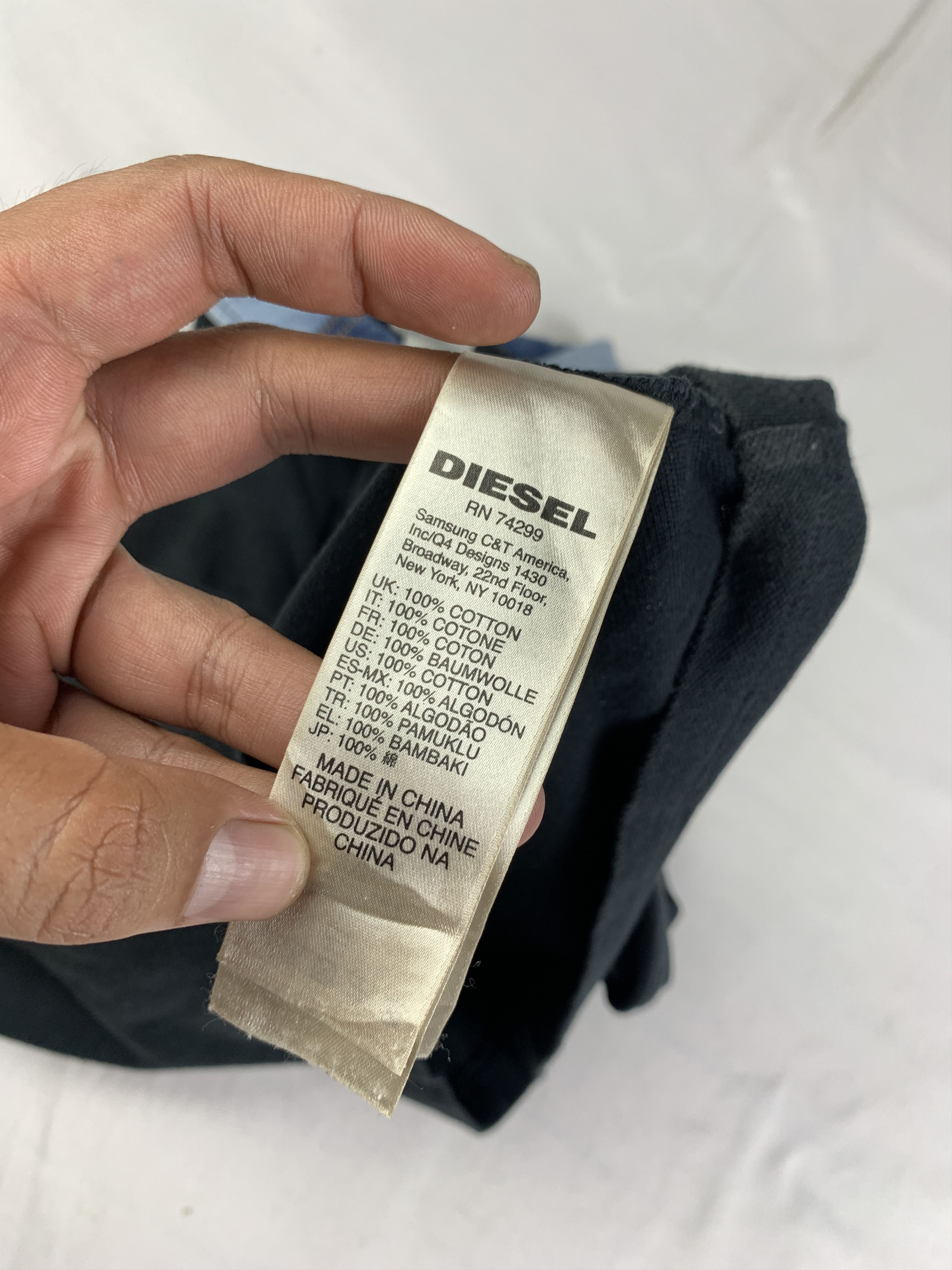 Diesel Diesel Black Embroidered Baby Polo (M) Size S / US 4 / IT 40 - 9 Thumbnail