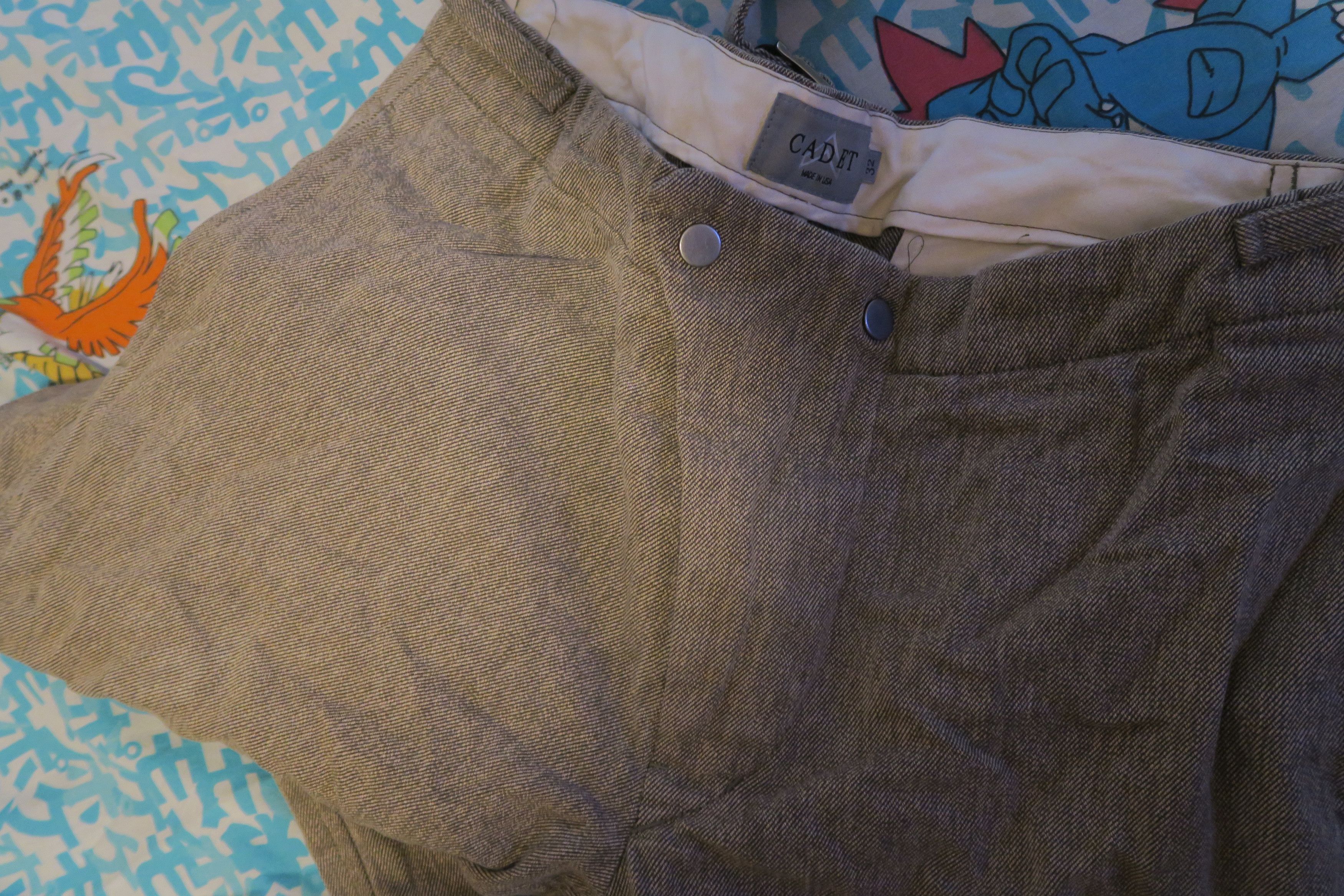 Cadet Cadet USA Men’s Aviator Pants Cuffed 32x28 Brushed Twill Size US 32 / EU 48 - 5 Thumbnail