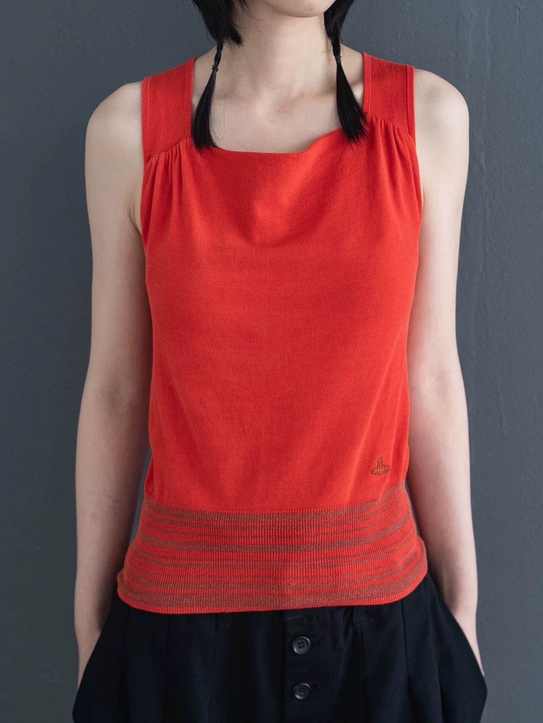 Vivienne Westwood Vivienne Westwood Red cross-belt knit vest Size M / US 6-8 / IT 42-44 - 4 Thumbnail