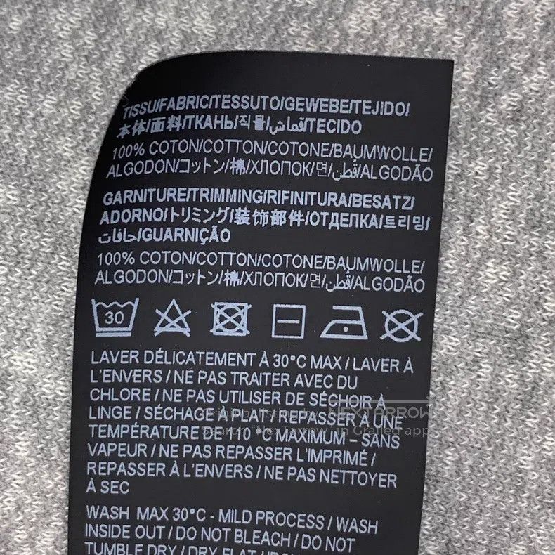 Saint Laurent Paris Saint Laurent Paris Gray Logo Printed Distressed Cotton Ho Size US L / EU 52-54 / 3 - 7 Thumbnail