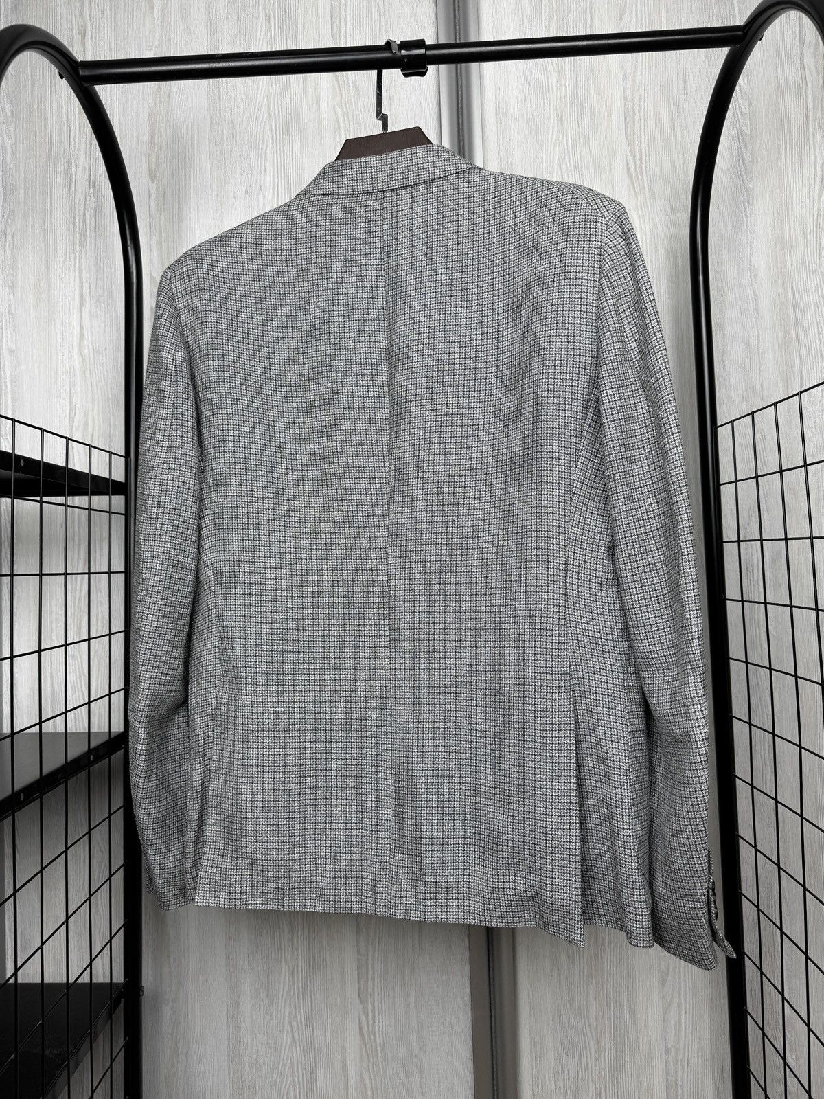 Z Zegna Z Zegna Ermenegildo 100% Linen checkered unlined blazer 50 Size 40R - 7 Thumbnail