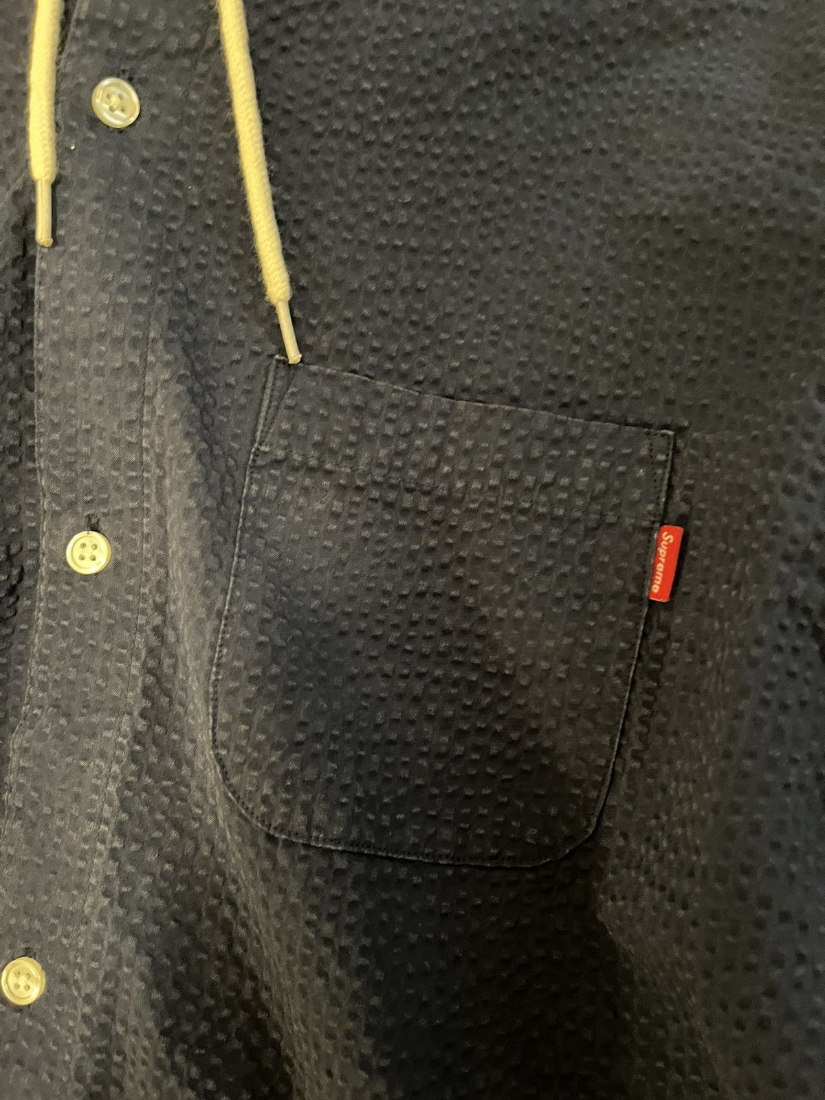 Supreme Supreme Seersucker long sleeve button up (SS15) Size US M / EU 48-50 / 2 - 3 Thumbnail