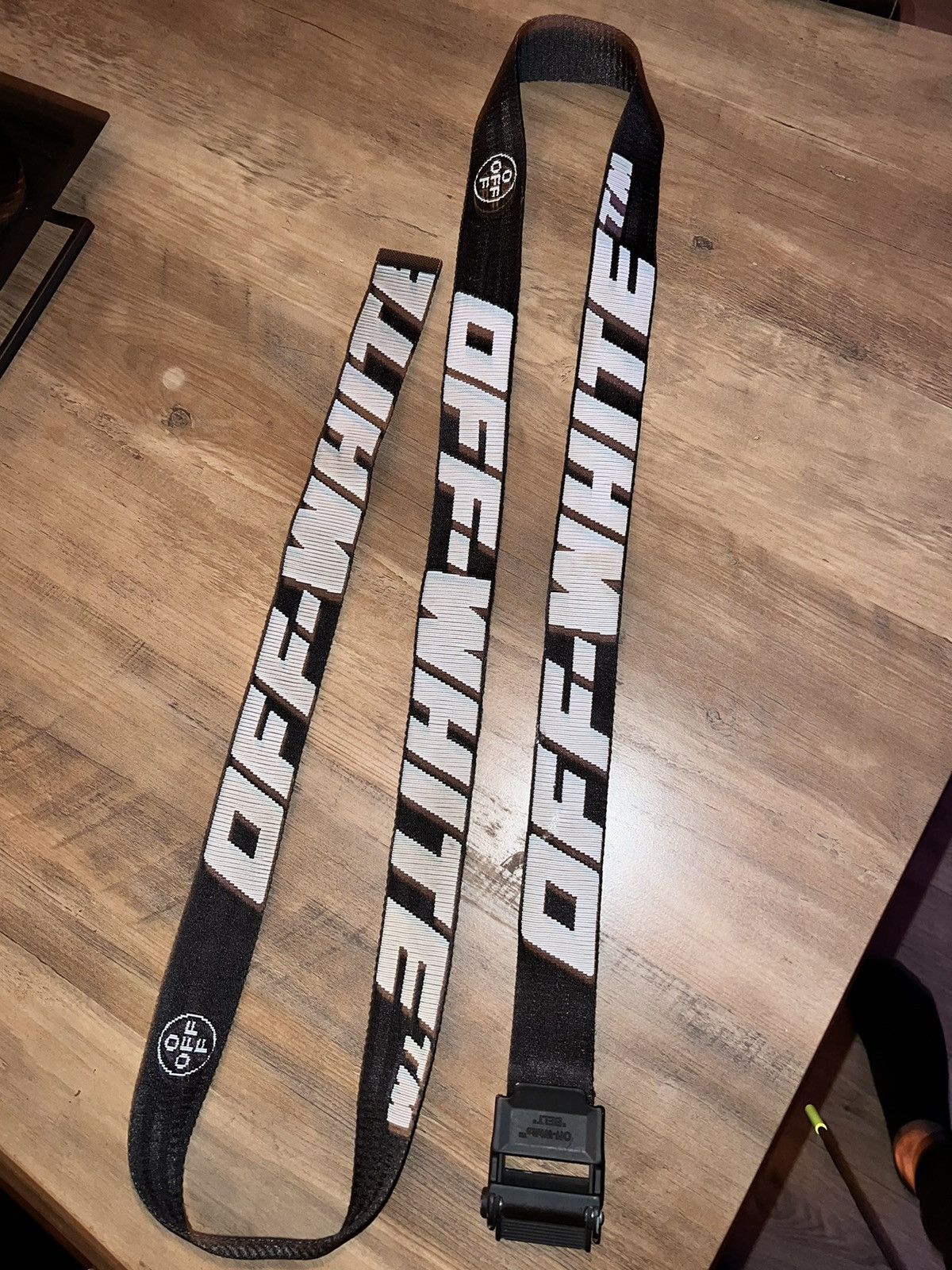Off white industrial belt 2.0 (Long) black&white