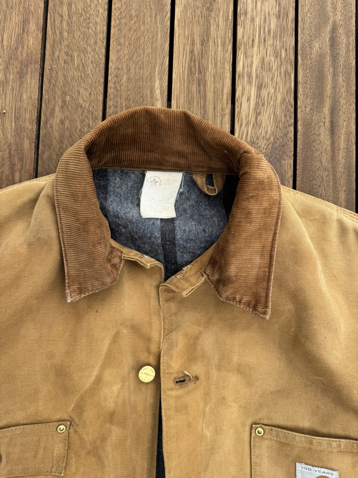 1989 carhartt chore jacket 100th anniversary
