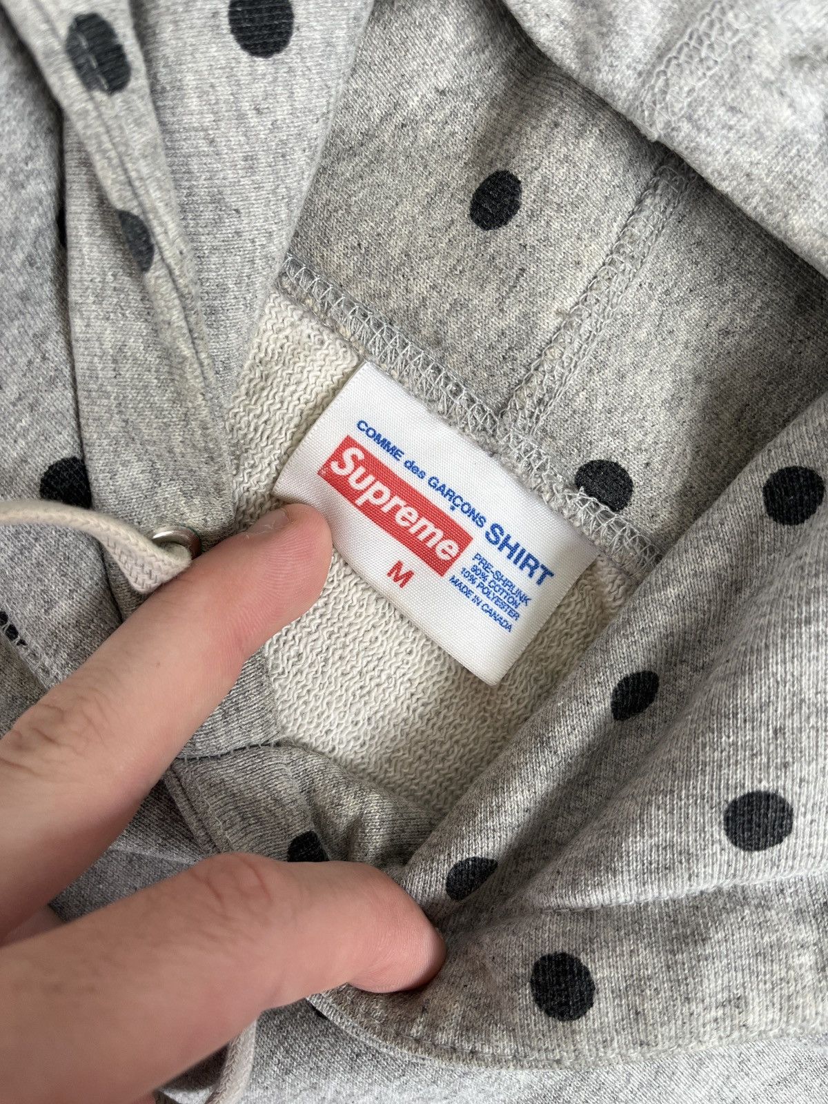 Comme des Garcons SHIRT × Supreme Supreme x CDG Polka Dot Box Logo Hoodie 2012 M Size US M / EU 48-50 / 2 - 8 Thumbnail