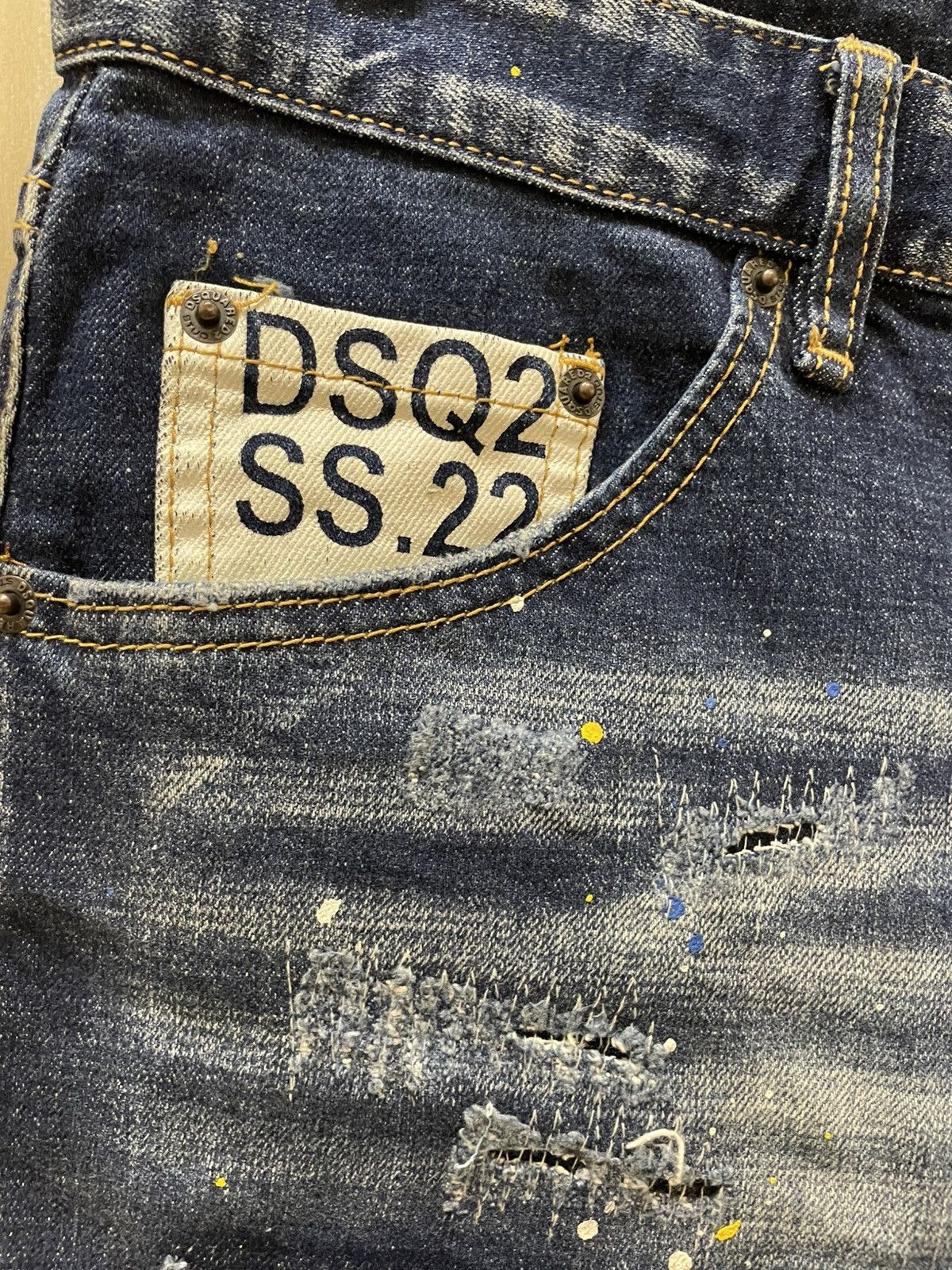 Dsquared2 Dsquared2 SS22 Camo Patch denim short Size US 33 - 5 Thumbnail