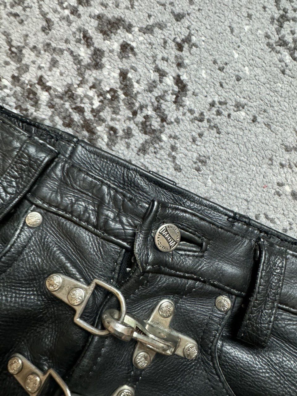 Japanese Brand × Vintage Vintage Y2K BDSM leather Dakota Opium Motorcycle Skirt Cust Size US 28 / EU 44 - 5 Thumbnail