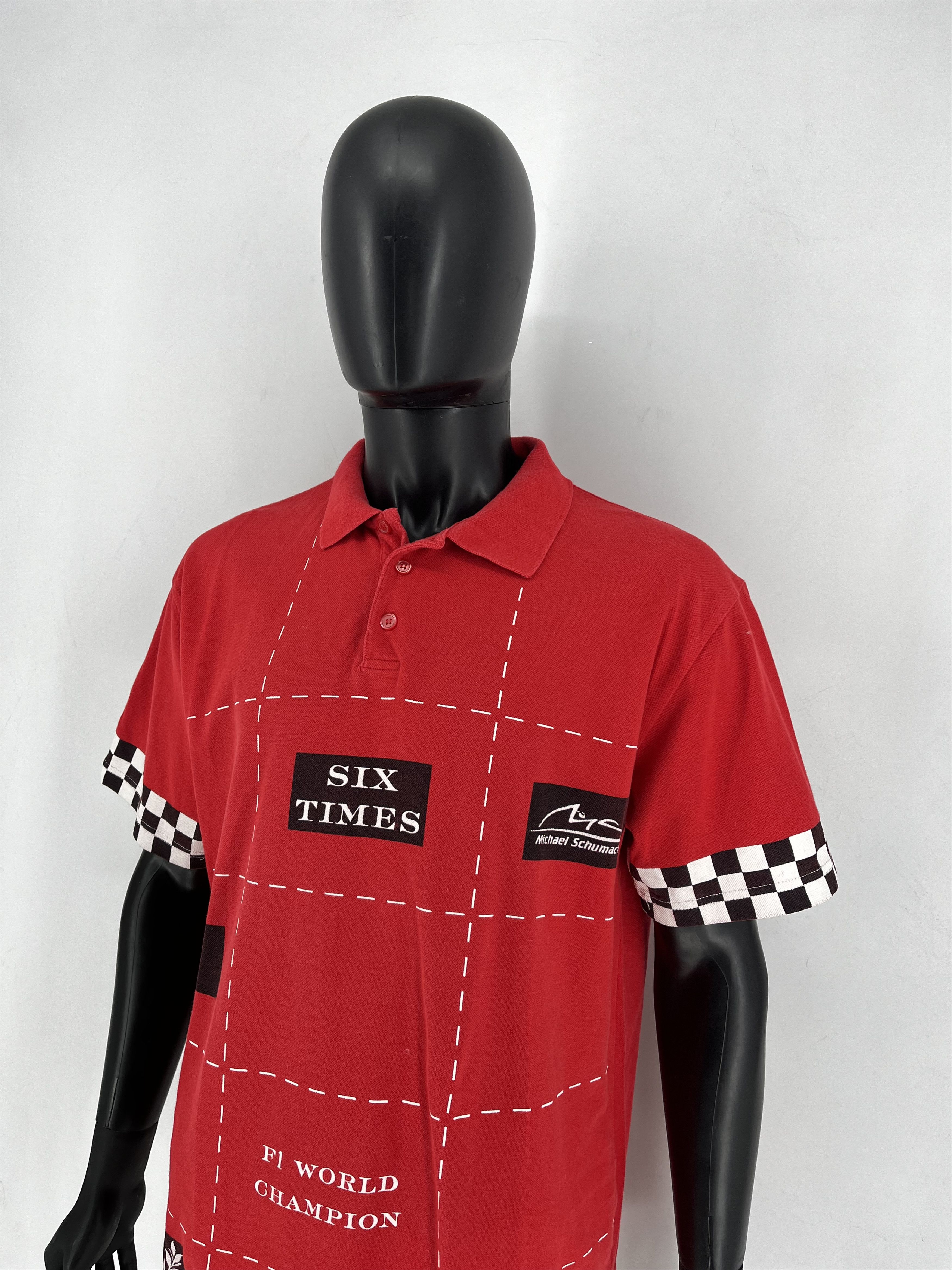 Vintage Michael Schumacher Collection Men's L 2003 Six Times F1 Size US L / EU 52-54 / 3 - 4 Thumbnail