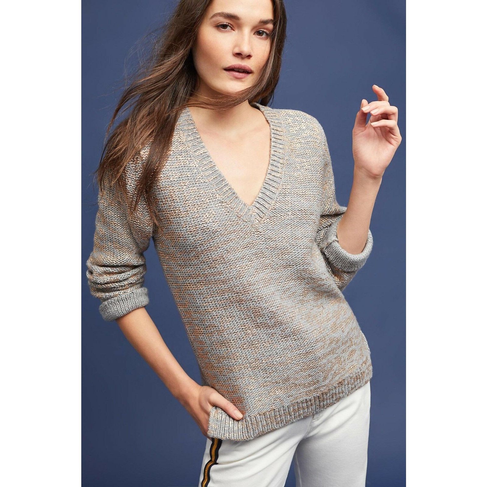 Anthropologie Anthropologie Maggie Pullover By Seen Worn Kept $198 Gray Size S / US 4 / IT 40 - 1 Thumbnail