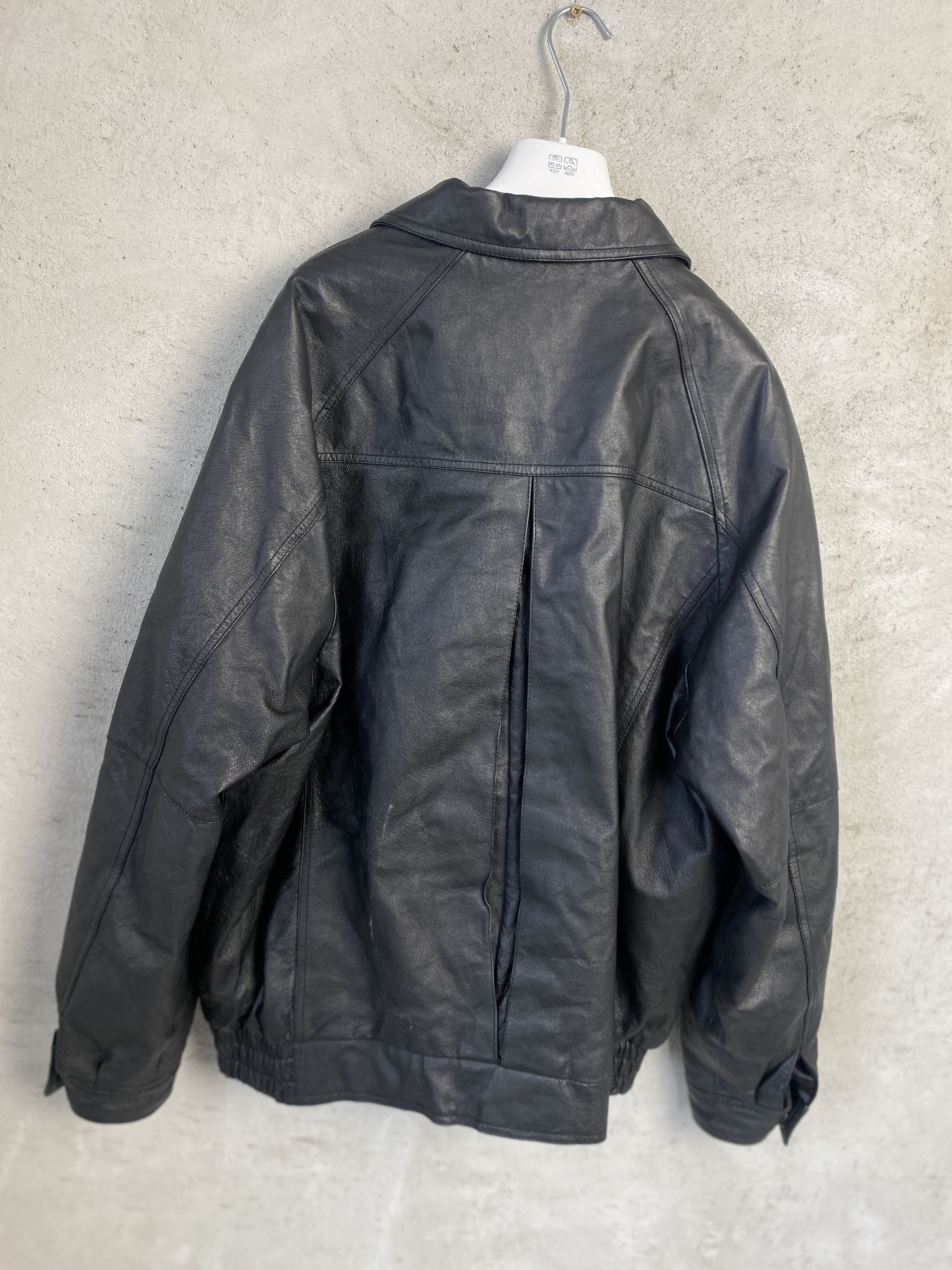 Genuine Leather Vintage real leather jacket heavy opium y2k Size US XL / EU 56 / 4 - 8 Thumbnail