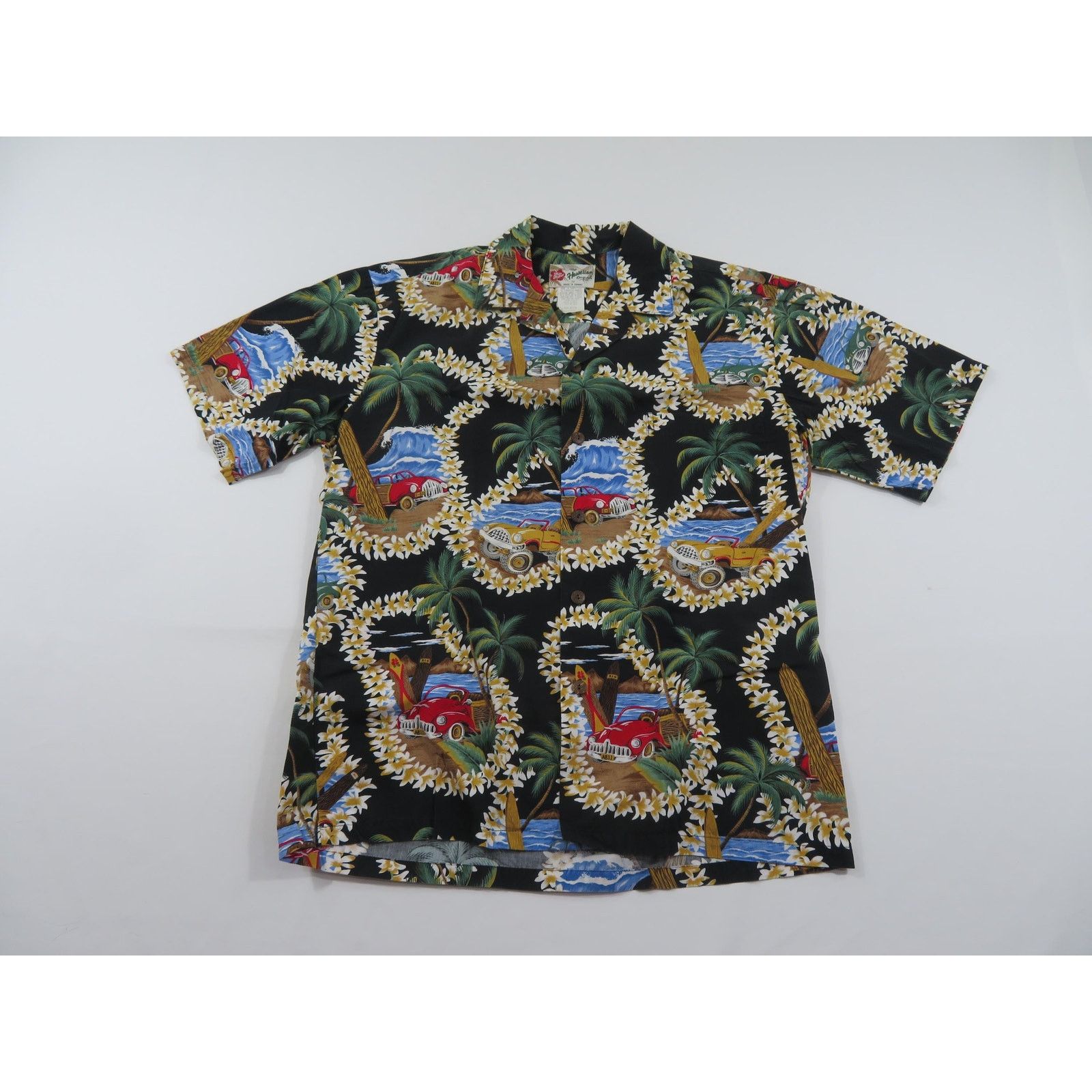 Hilo Hattie Hilo Hattie Hawaiian Shirt, Button Up, Black Sz M 1980s Size US M / EU 48-50 / 2 - 1 Thumbnail